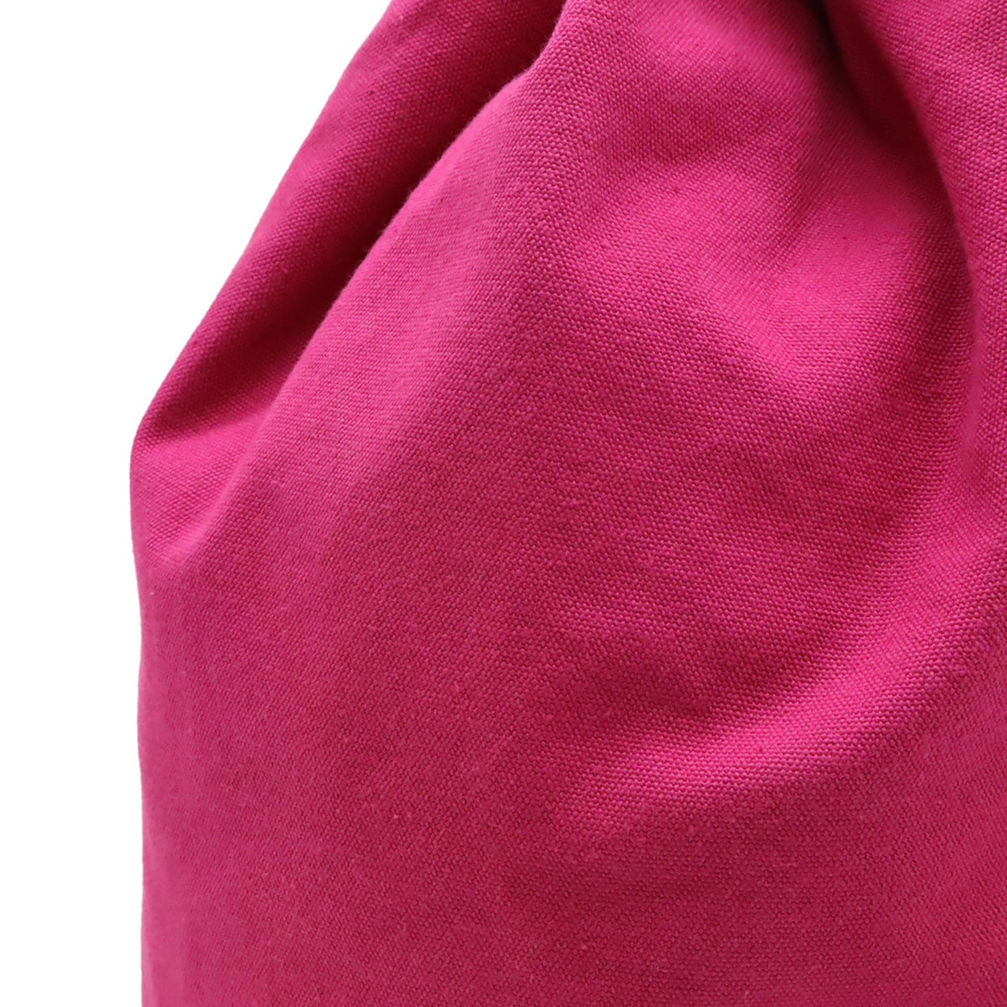 Hermes Pink Red Color Canvas Shoulder Bag (Pre-Owned)