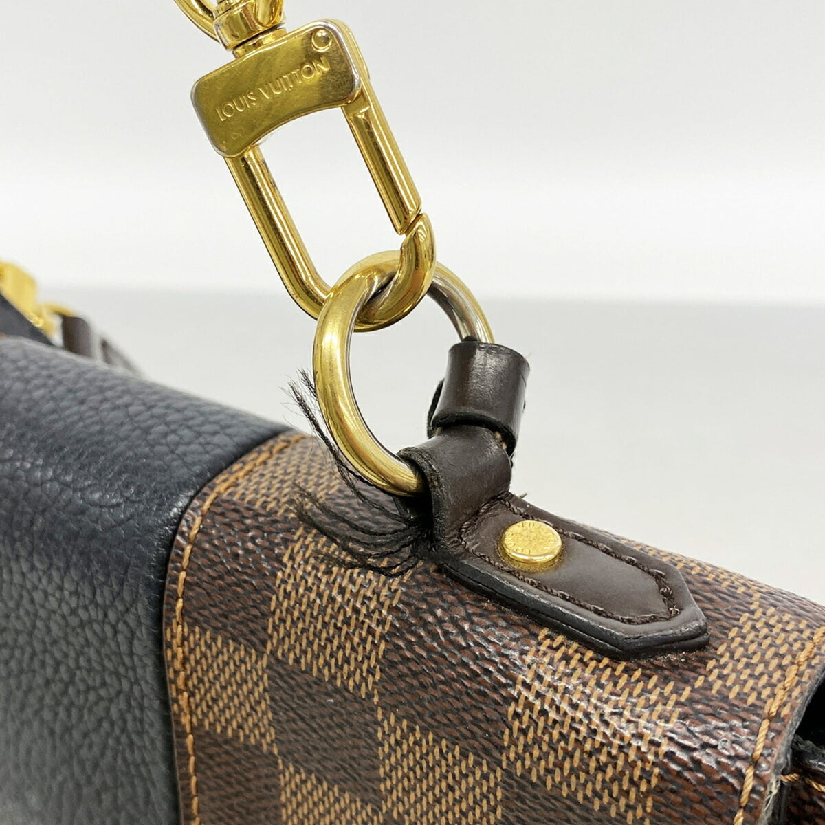 Louis Vuitton Ebene Noir Handbag (Pre-Owned)