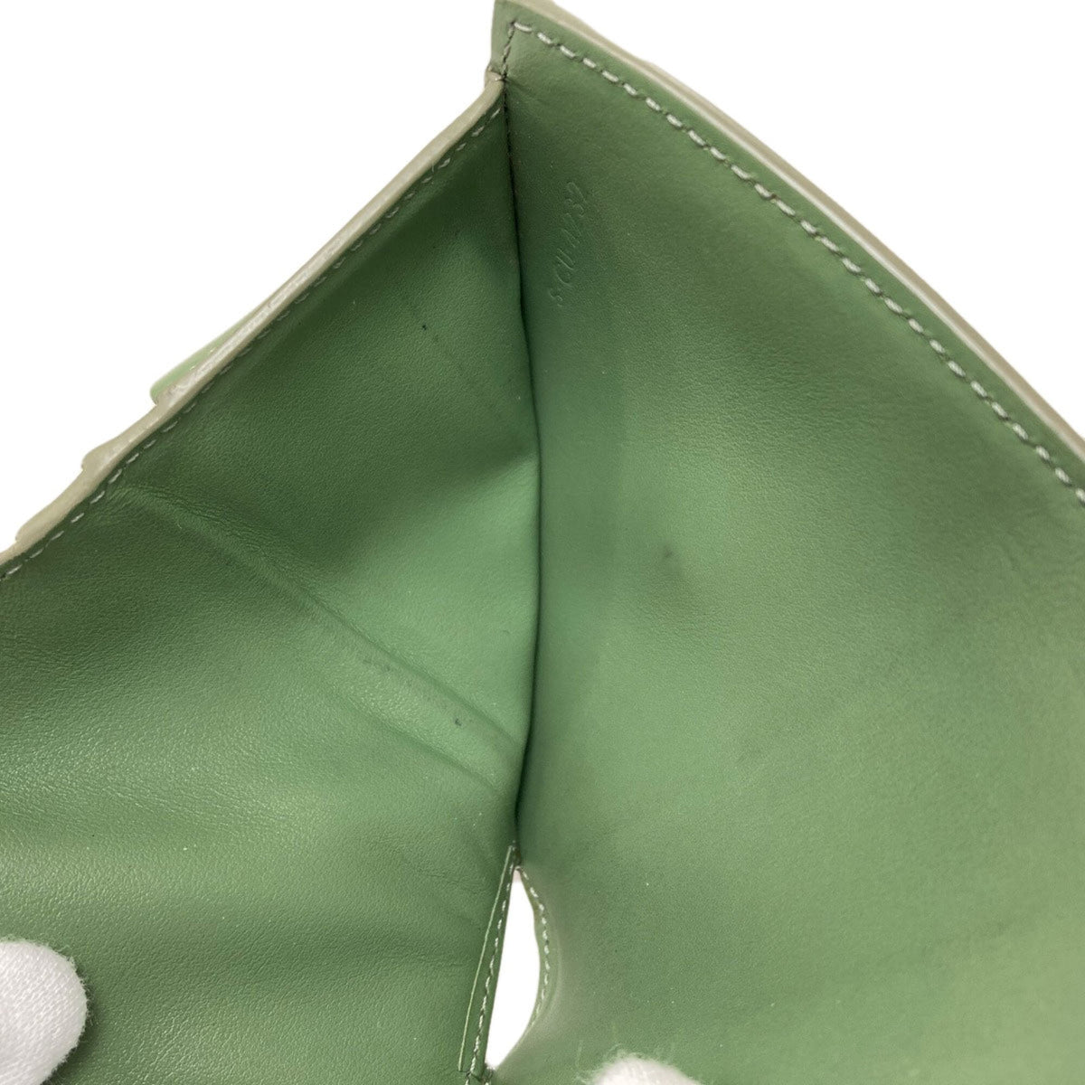 Celine Green Leather Wallet (Bi-Fold) (Pre-Owned)