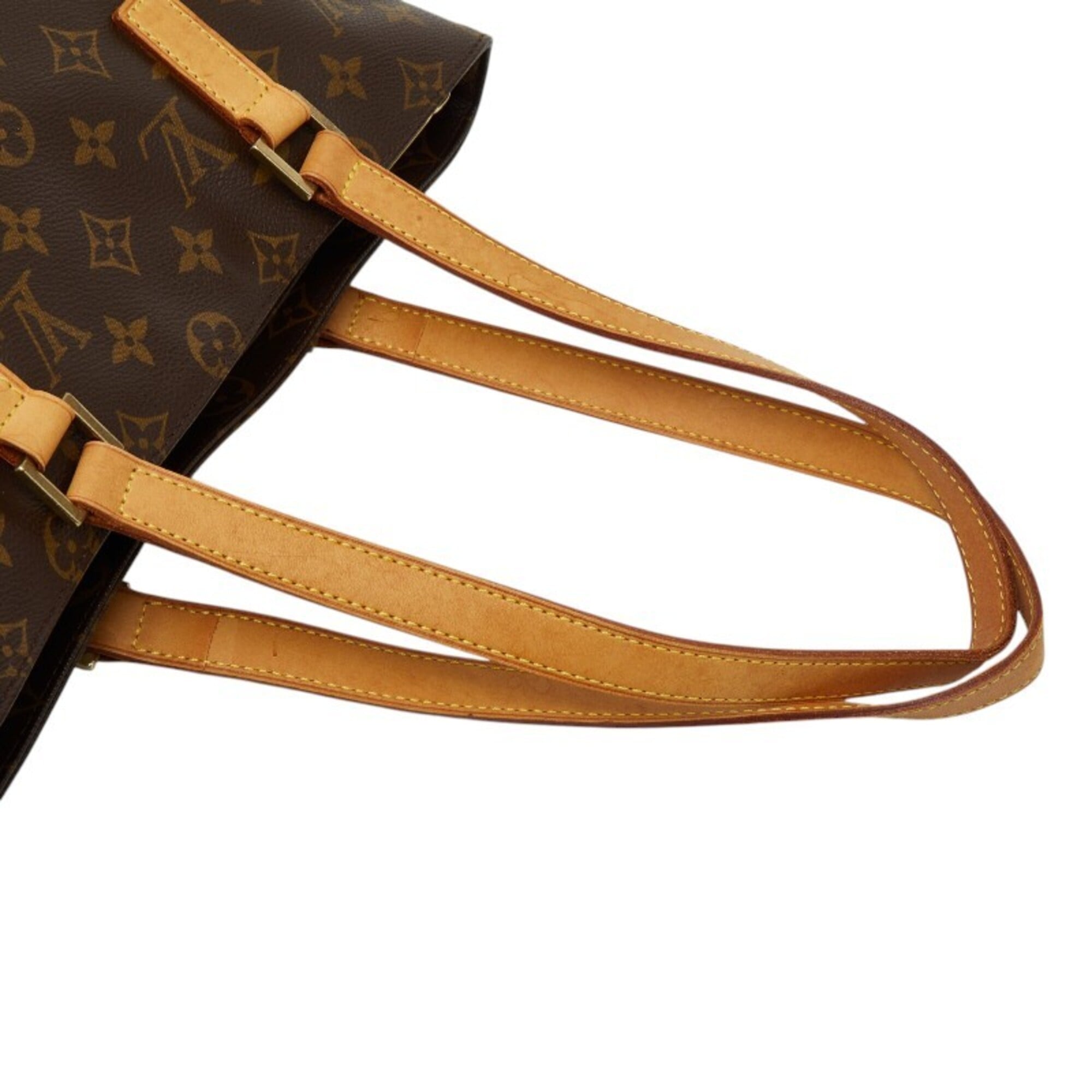 Louis Vuitton Brown Pvc Leather Shoulder Bag Tote Bag (Pre-Owned)