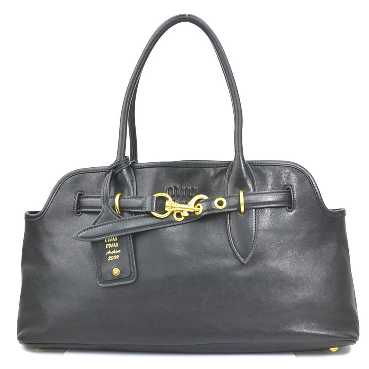 Miu Miu Black Leather Handbag (Pre-Owned)