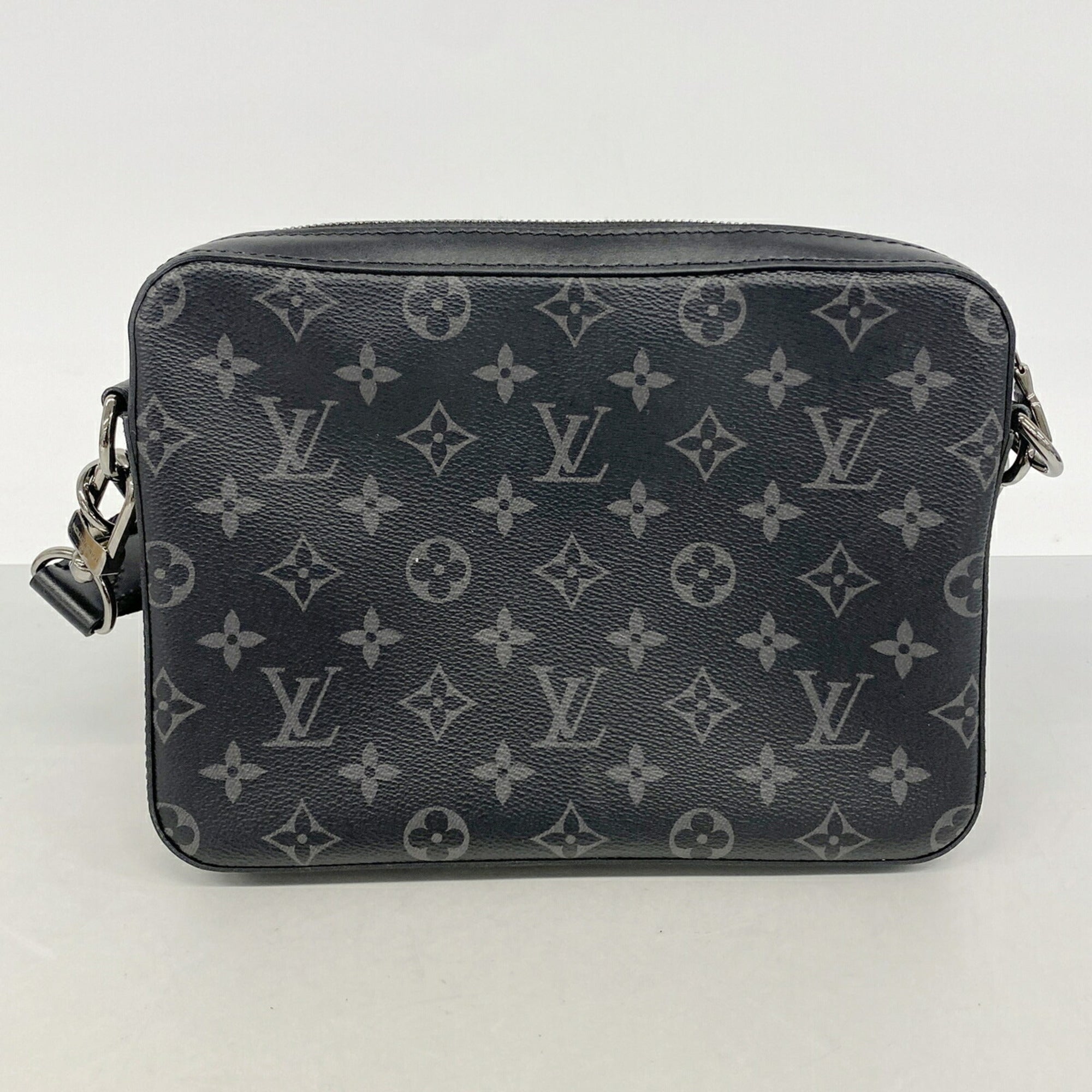 Louis Vuitton Black Gray Shoulder Bag (Pre-Owned)
