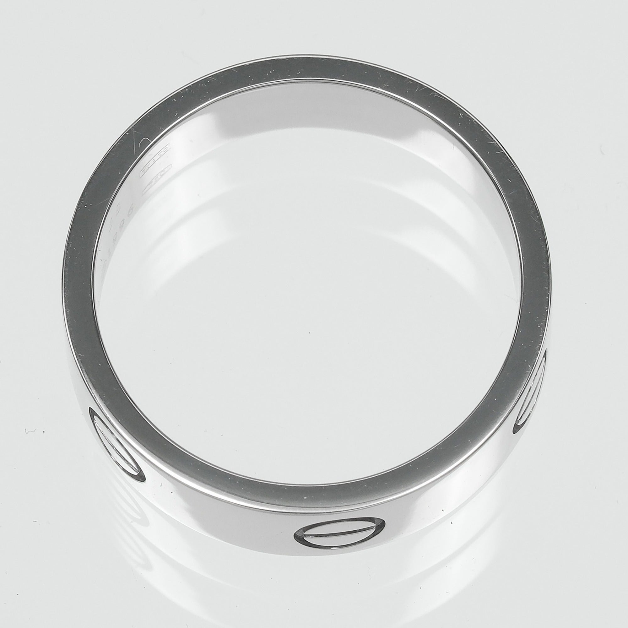 Cartier Love White Gold (18K) Band Ring (Pre-Owned)