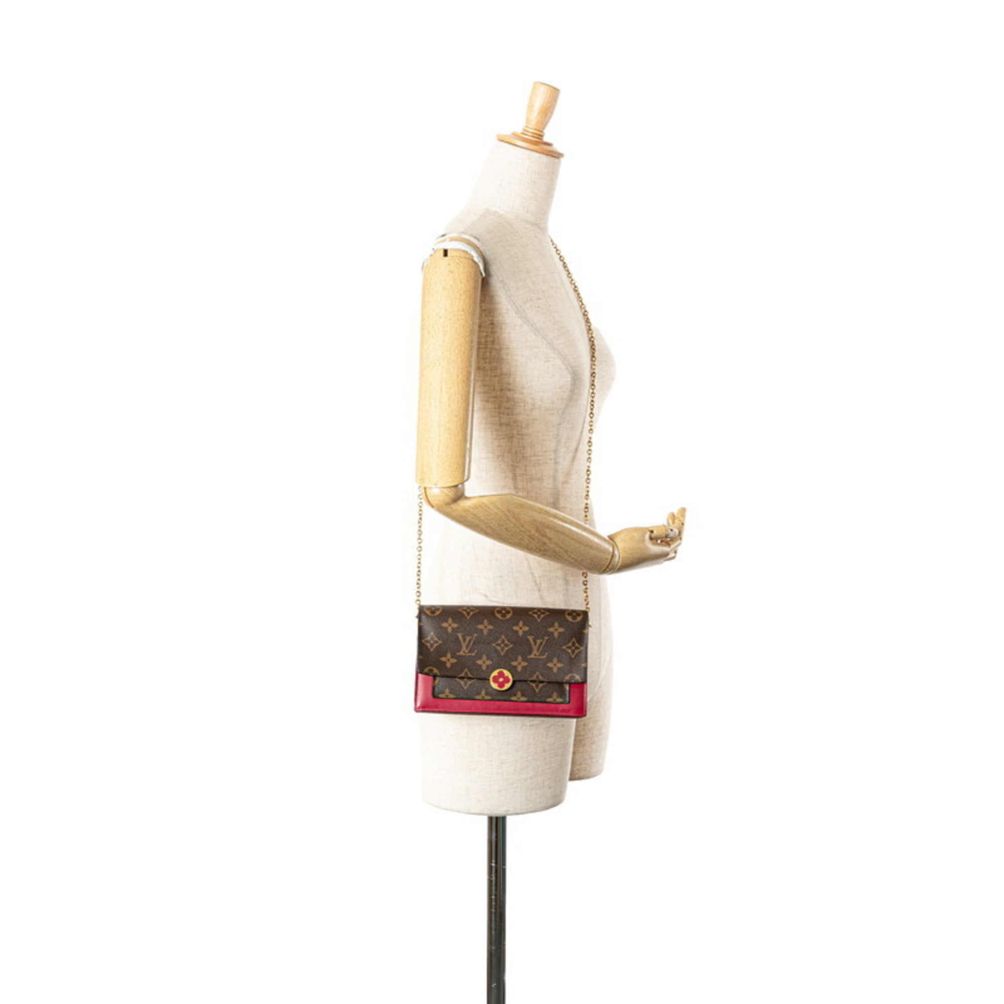 Louis Vuitton Monogram Brown Fuchsia Monogram Monogram Shoulder Bag (Pre-Owned)