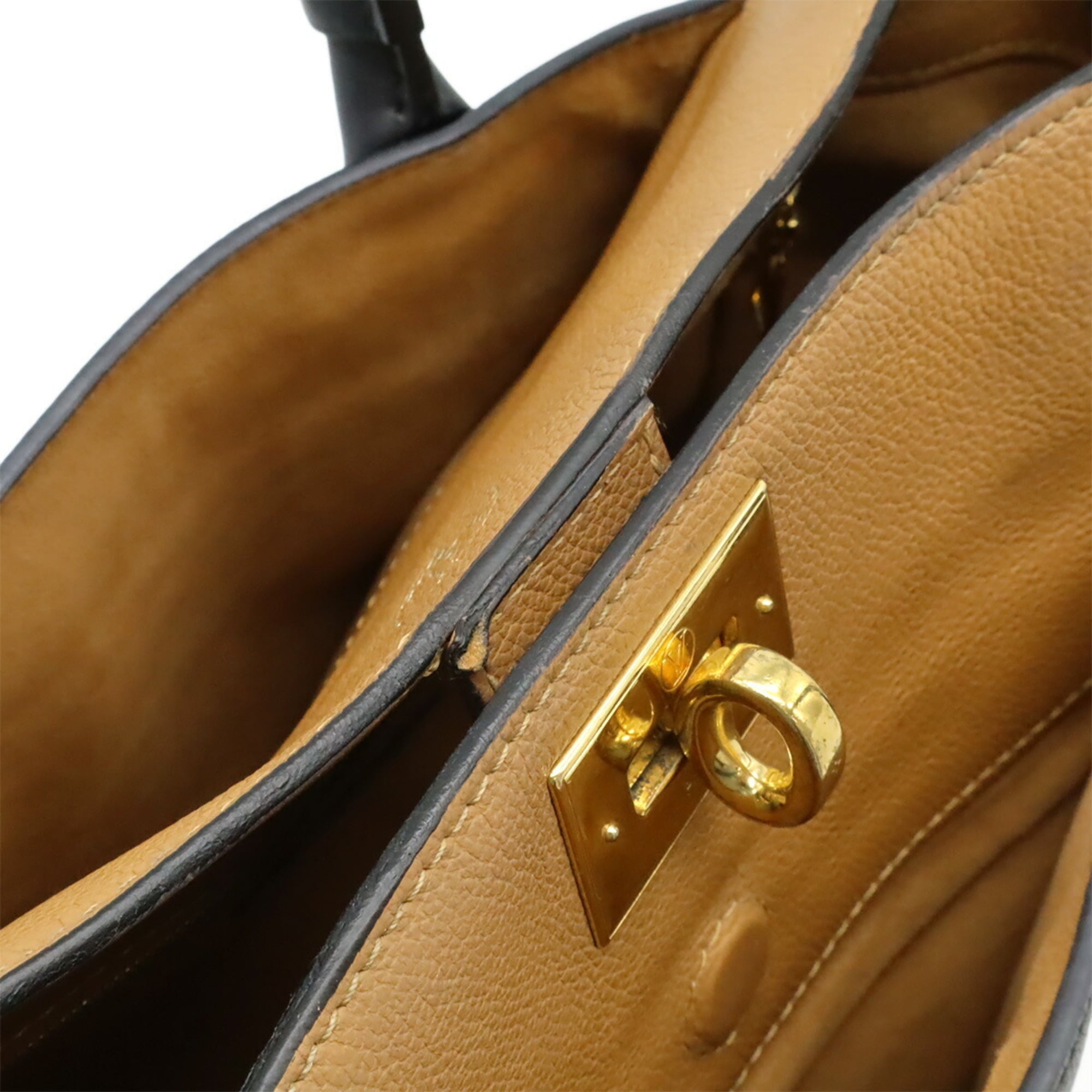 Louis Vuitton Monogram Black Noir Monogram Leather Handbag Shoulder Bag (Pre-Owned)