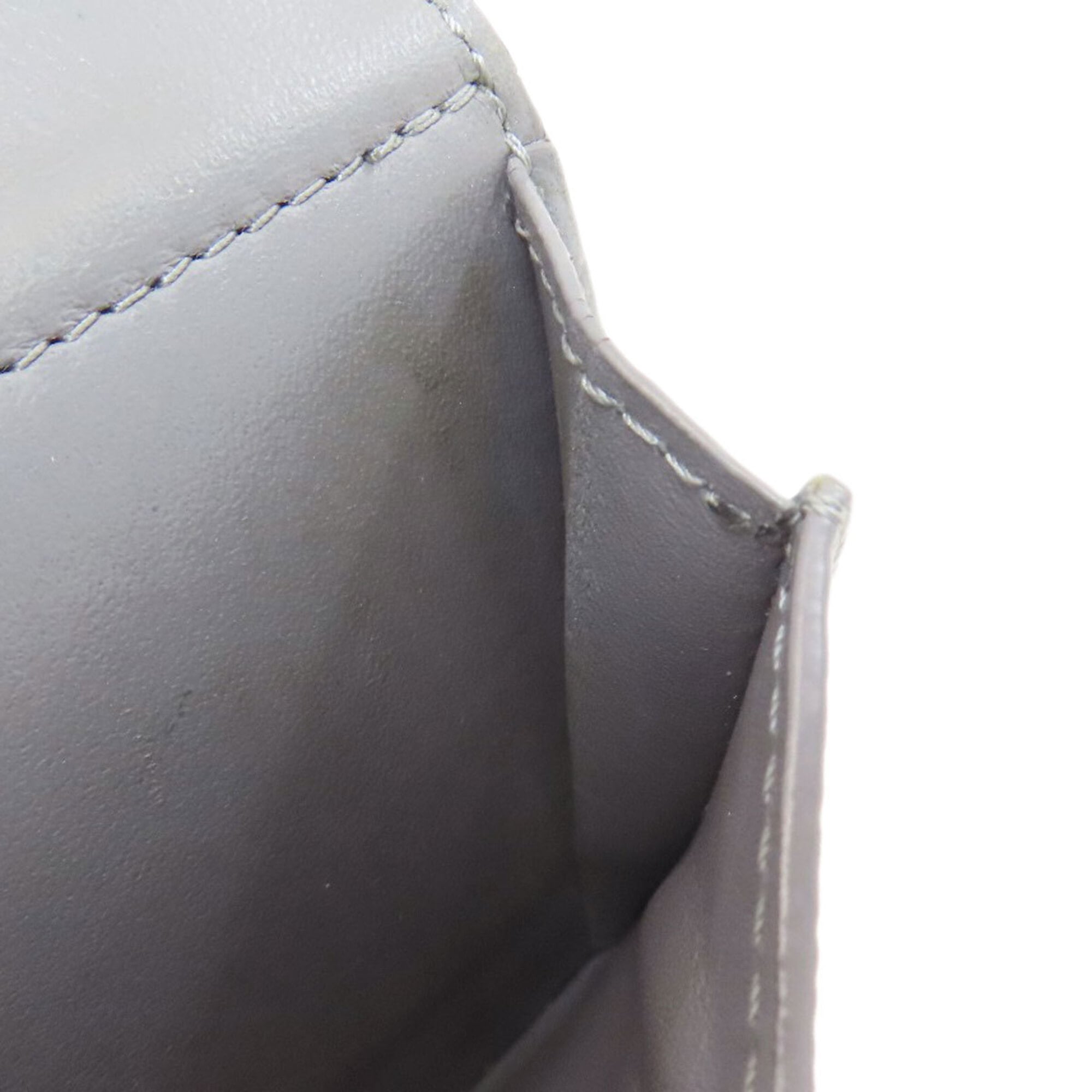 Loewe Gray Leather Wallet (Tri-Fold) (Pre-Owned)