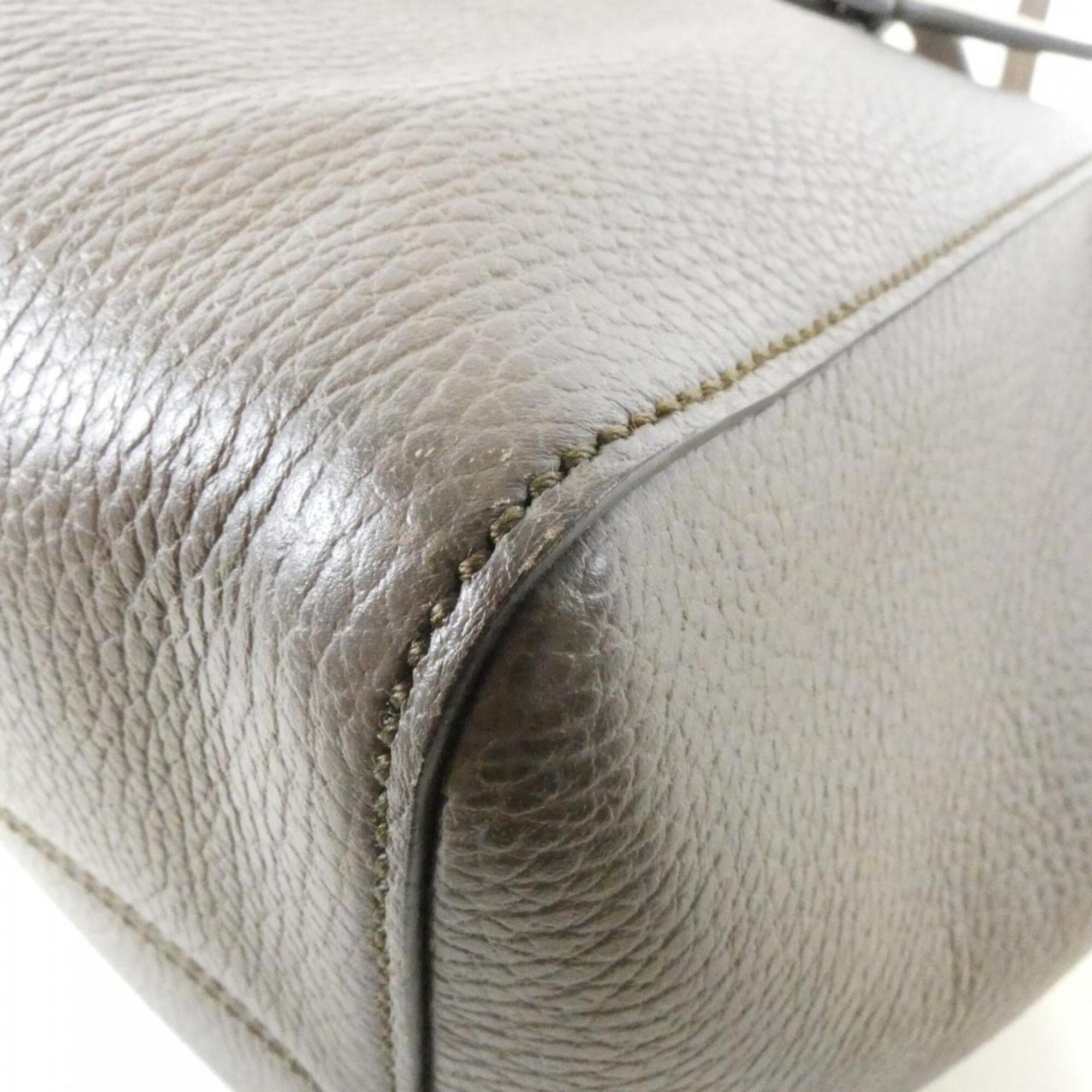 Gucci Gray Pink Leather Handbag (Pre-Owned)