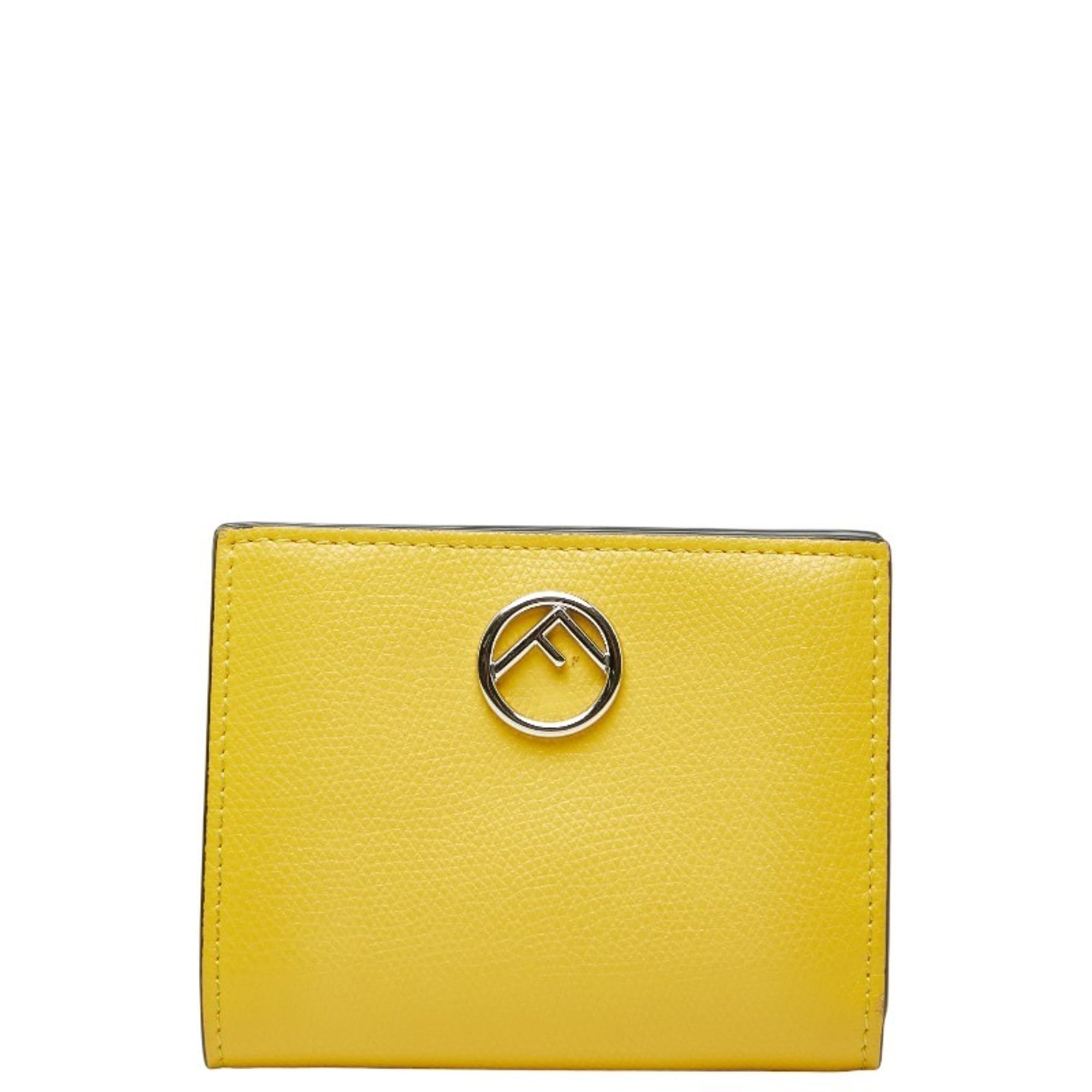 Fendi Yellow Leather Wallet (Bi-Fold) (Pre-Owned)