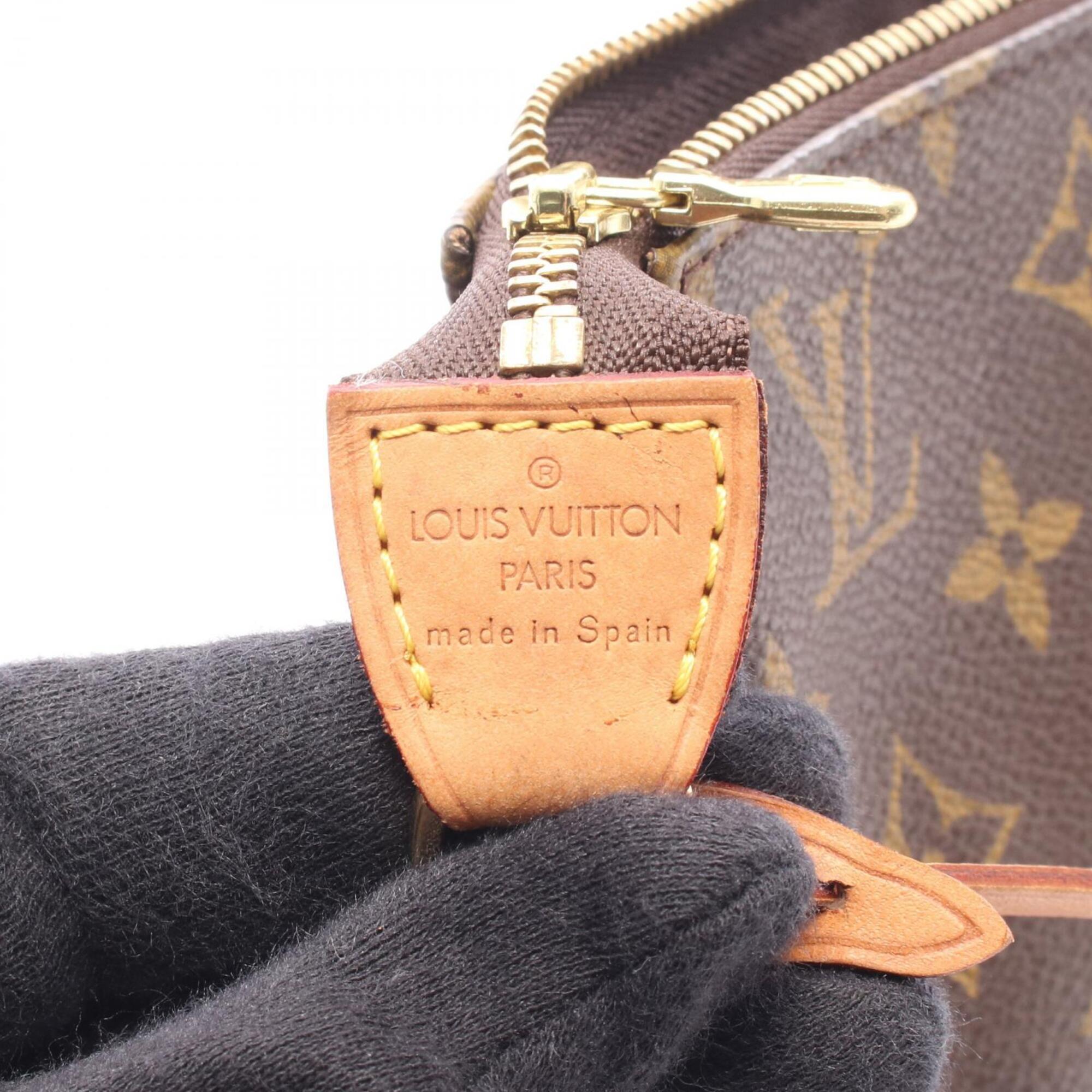 Louis Vuitton Brown Coated Canvas Pvc Monogram Leather Handbag (Pre-Owned)