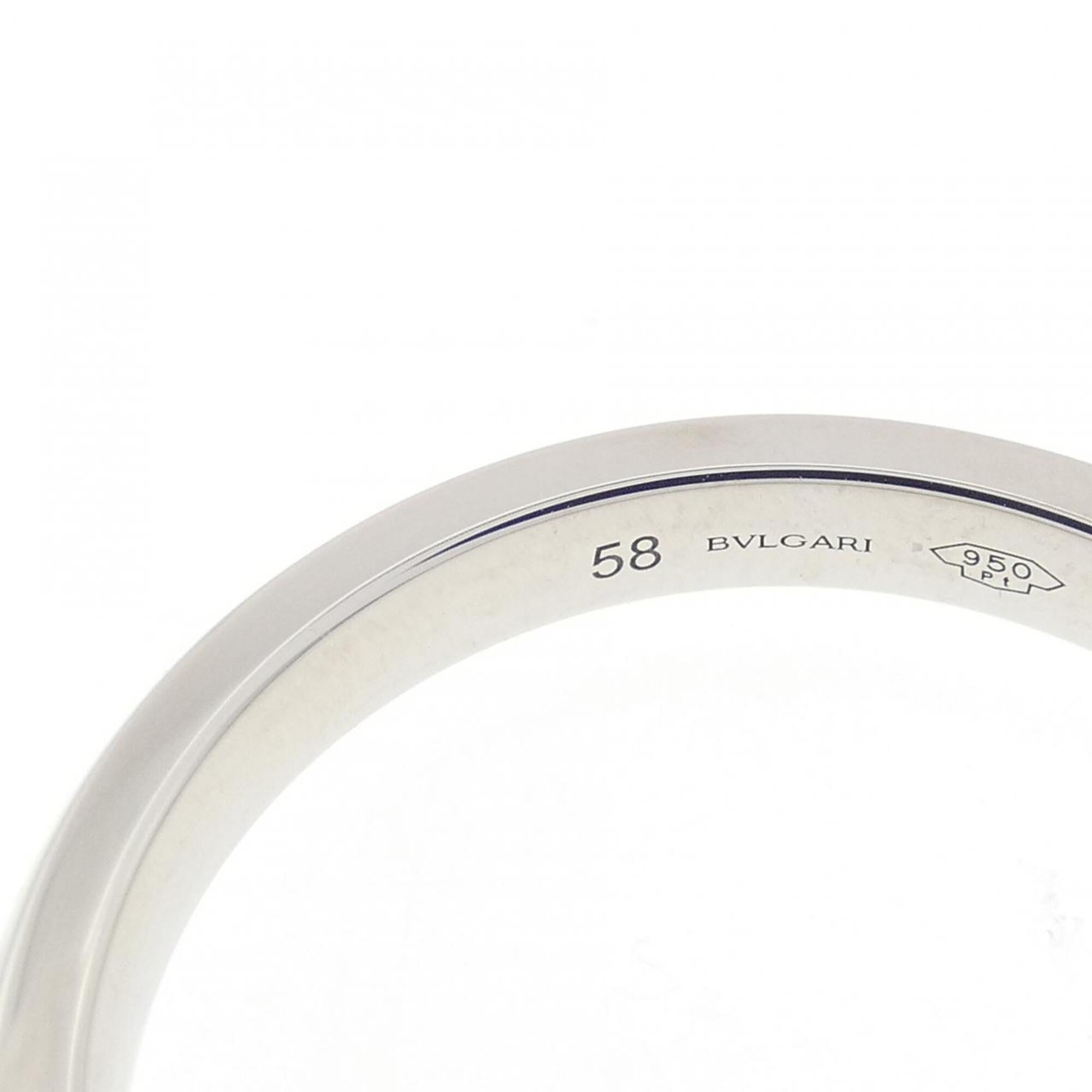 Bvlgari Platinum Platinum 950 Band Ring (Pre-Owned)