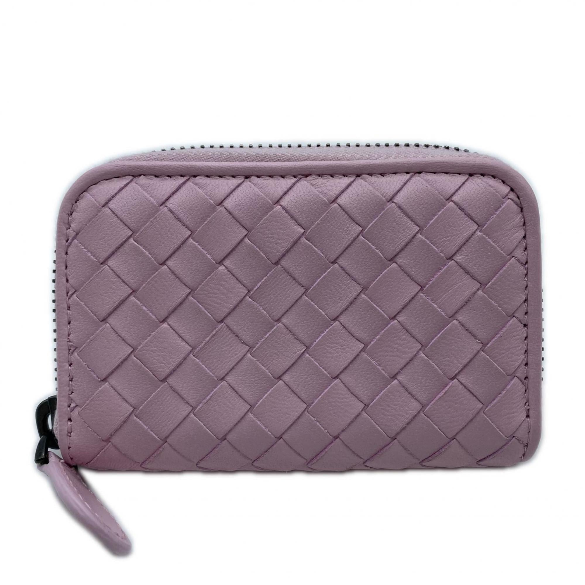 Bottega Veneta Pink Leather Coin Purse/Coin Case (Pre-Owned)