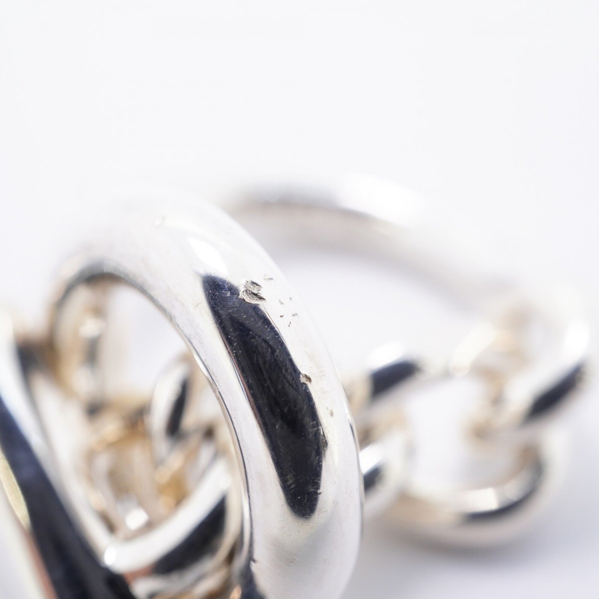 Hermes Silver 925 Band Ring (Pre-Owned)