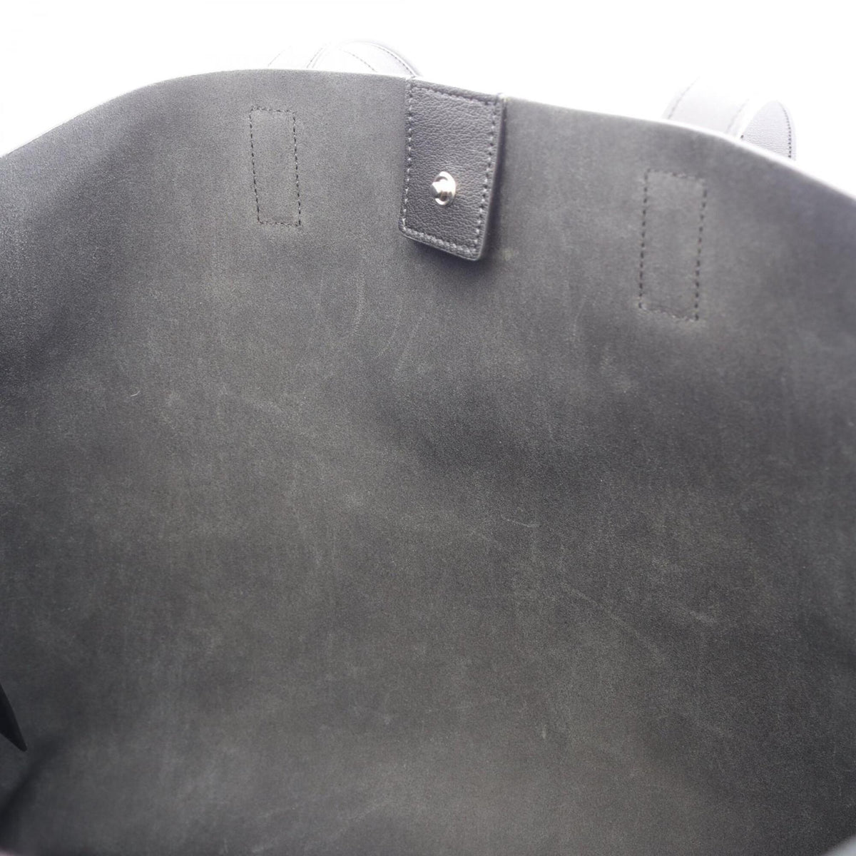 Yves Saint Laurent Black Leather Handbag Tote Bag (Pre-Owned)