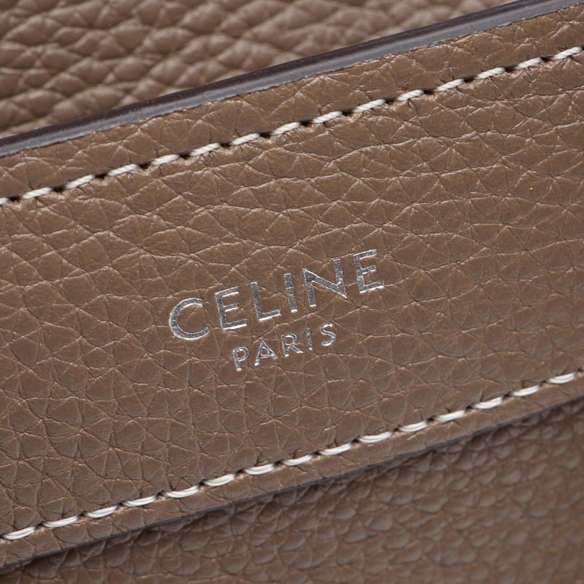 Celine Gray Leather Handbag (Pre-Owned)