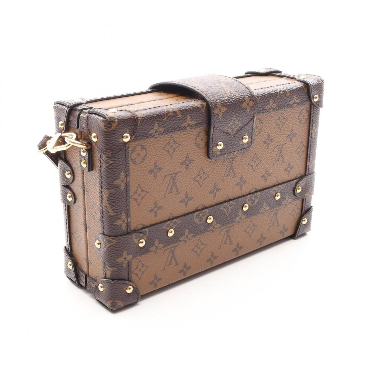 Louis Vuitton Brown Monogram Reverse Coated Canvas Handbag Shoulder Bag (Pre-Owned)