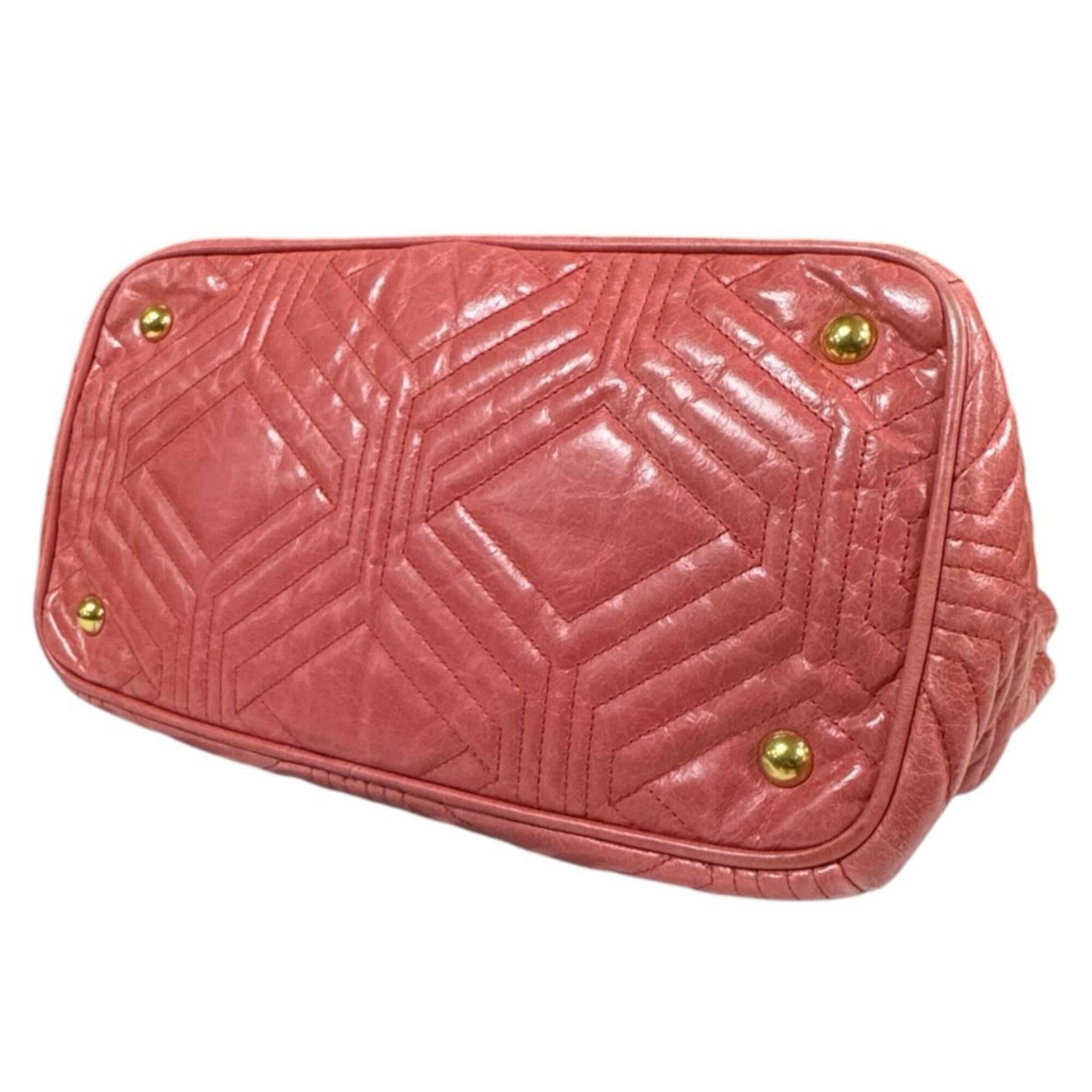 Miu Miu Pink Leather Shoulder Bag (Pre-Owned)
