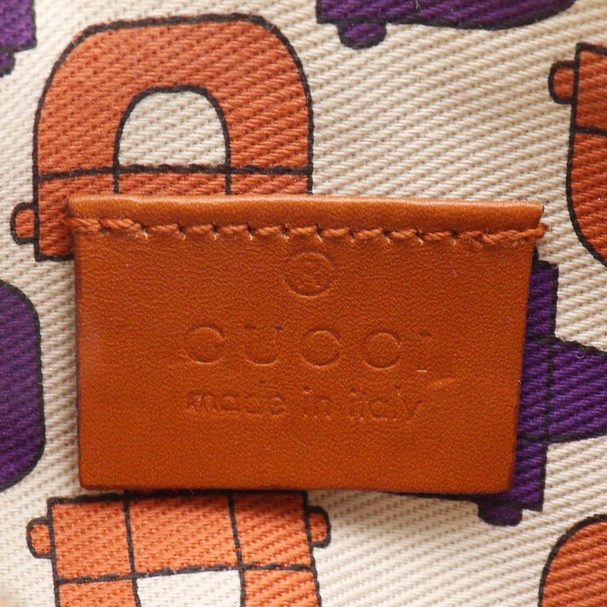 Gucci Brown Leather Pouch (Pre-Owned)