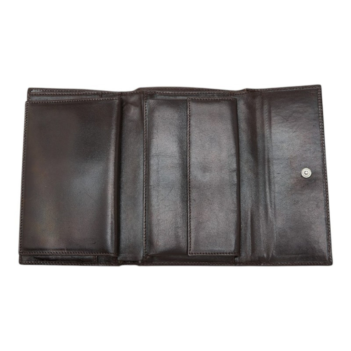 Fendi Brown Canvas Leather Long Wallet (Bi-Fold) (Pre-Owned)