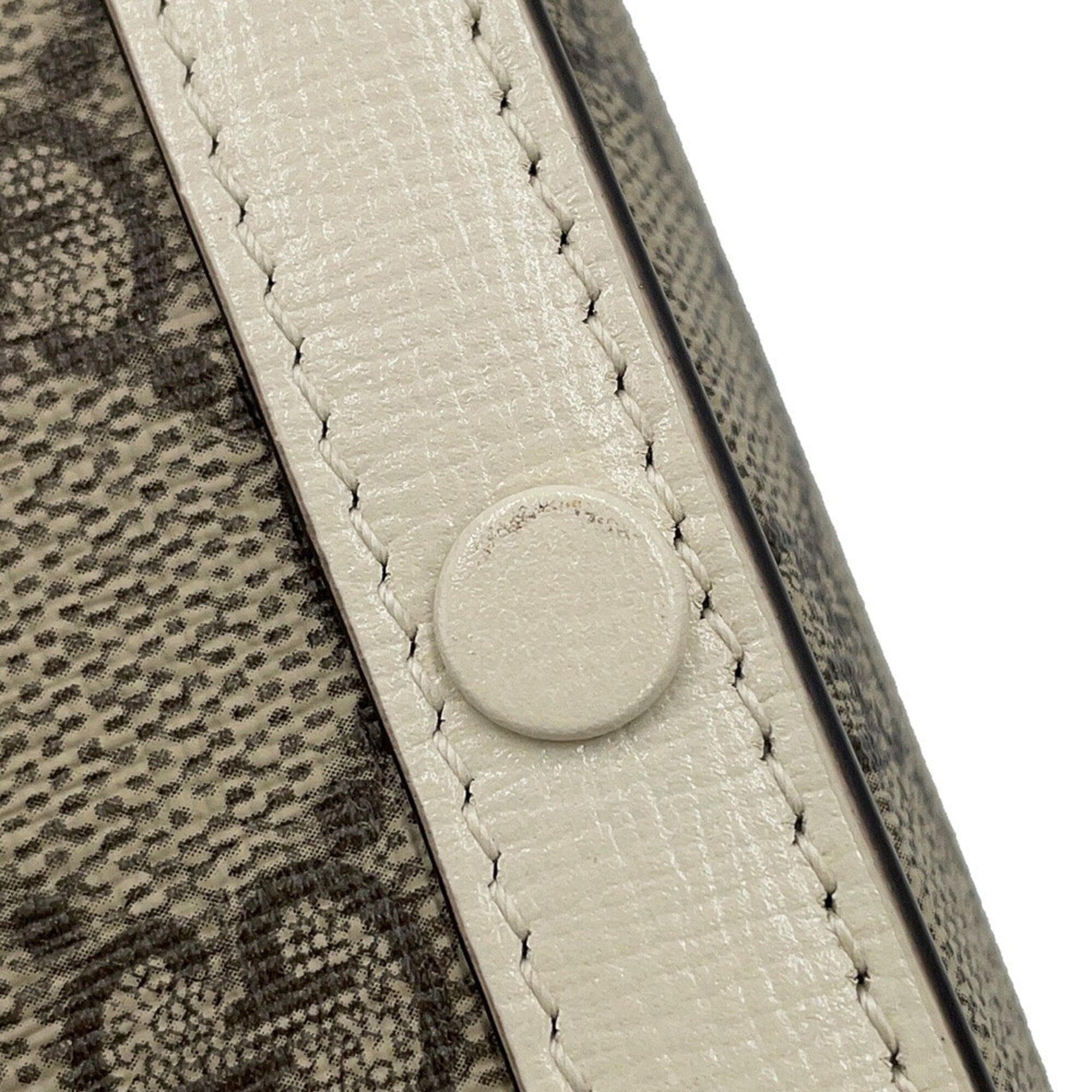 Gucci Beige Brown White Gg Supreme Handbag Shoulder Bag (Pre-Owned)
