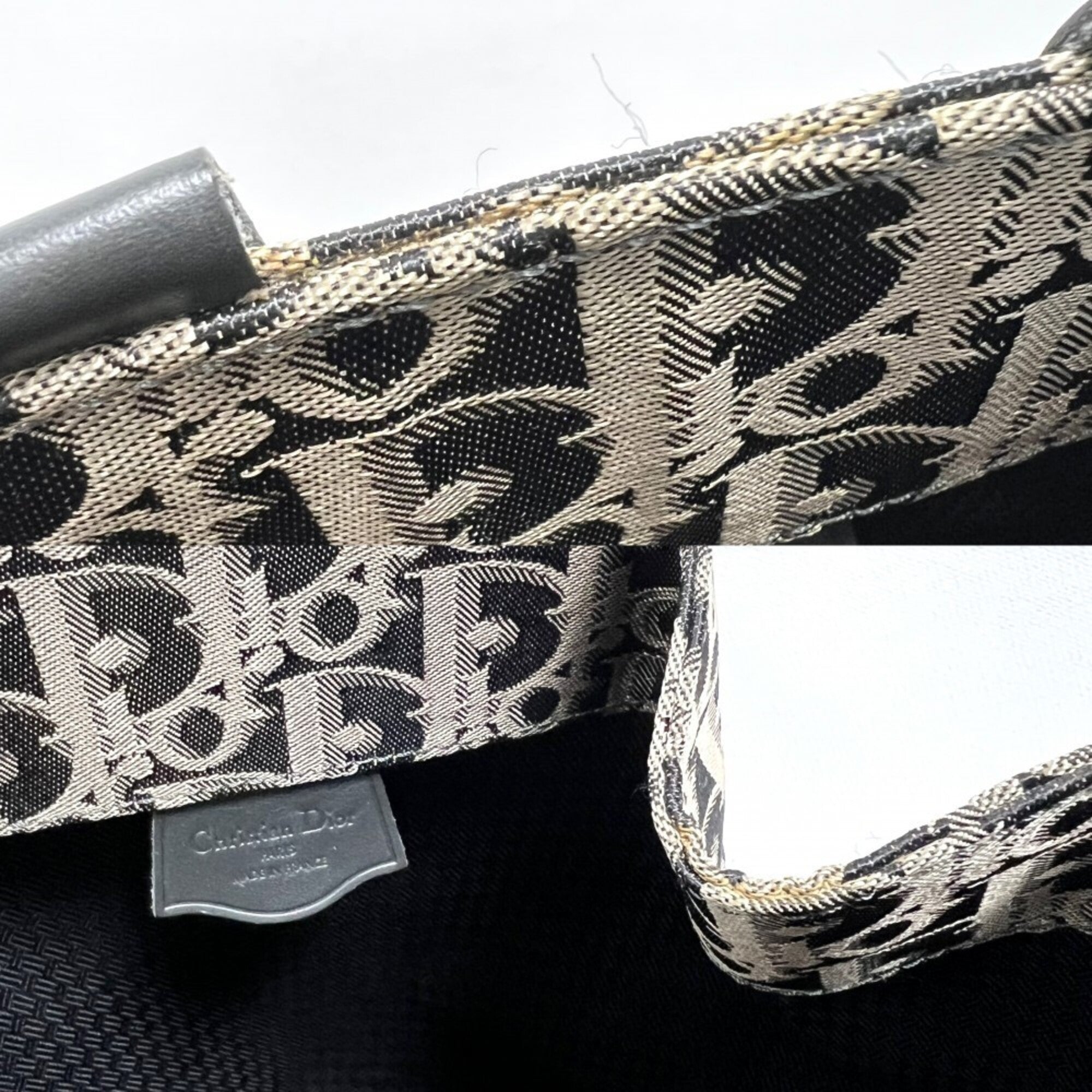 Christian Dior Black Gold Shoulder Bag (Pre-Owned)
