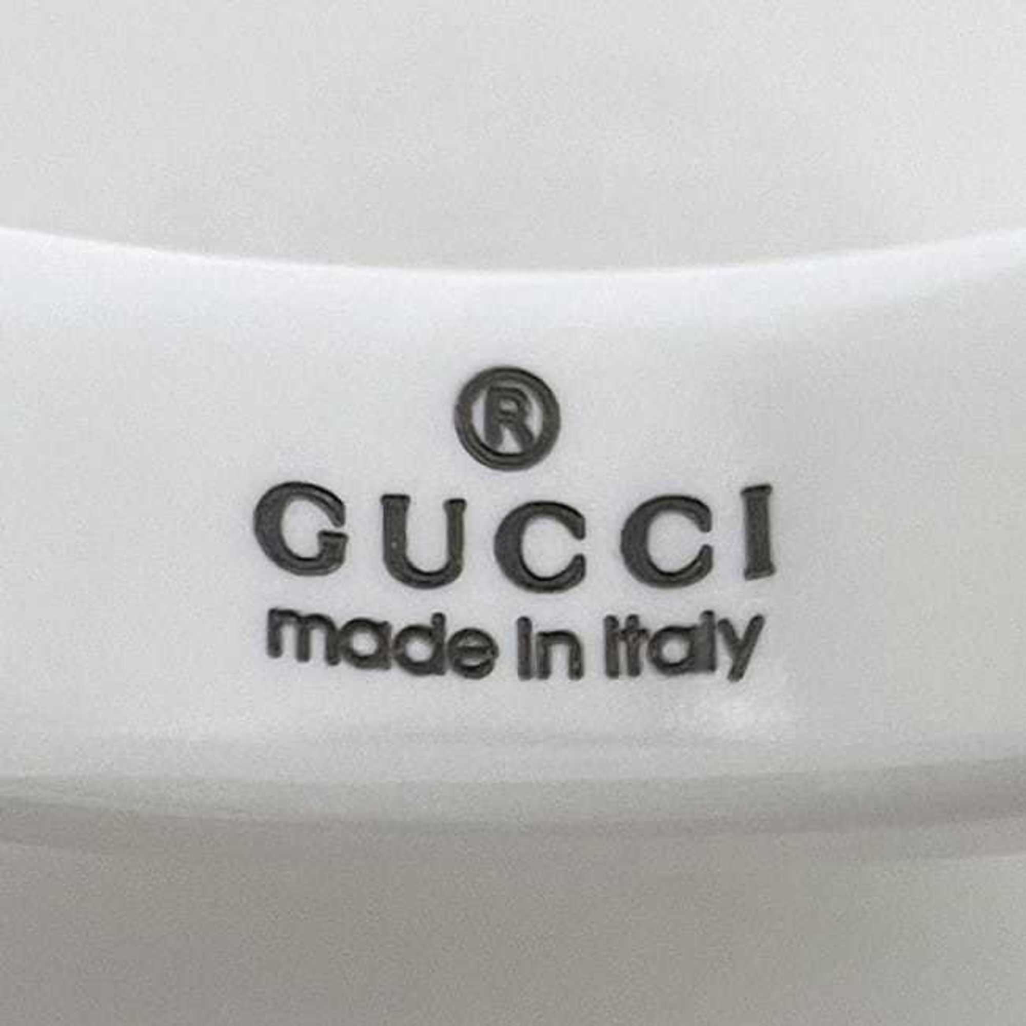 Gucci White Yellow Gold Ceramic Yellow Gold (18K) Band Ring (Pre-Owned)