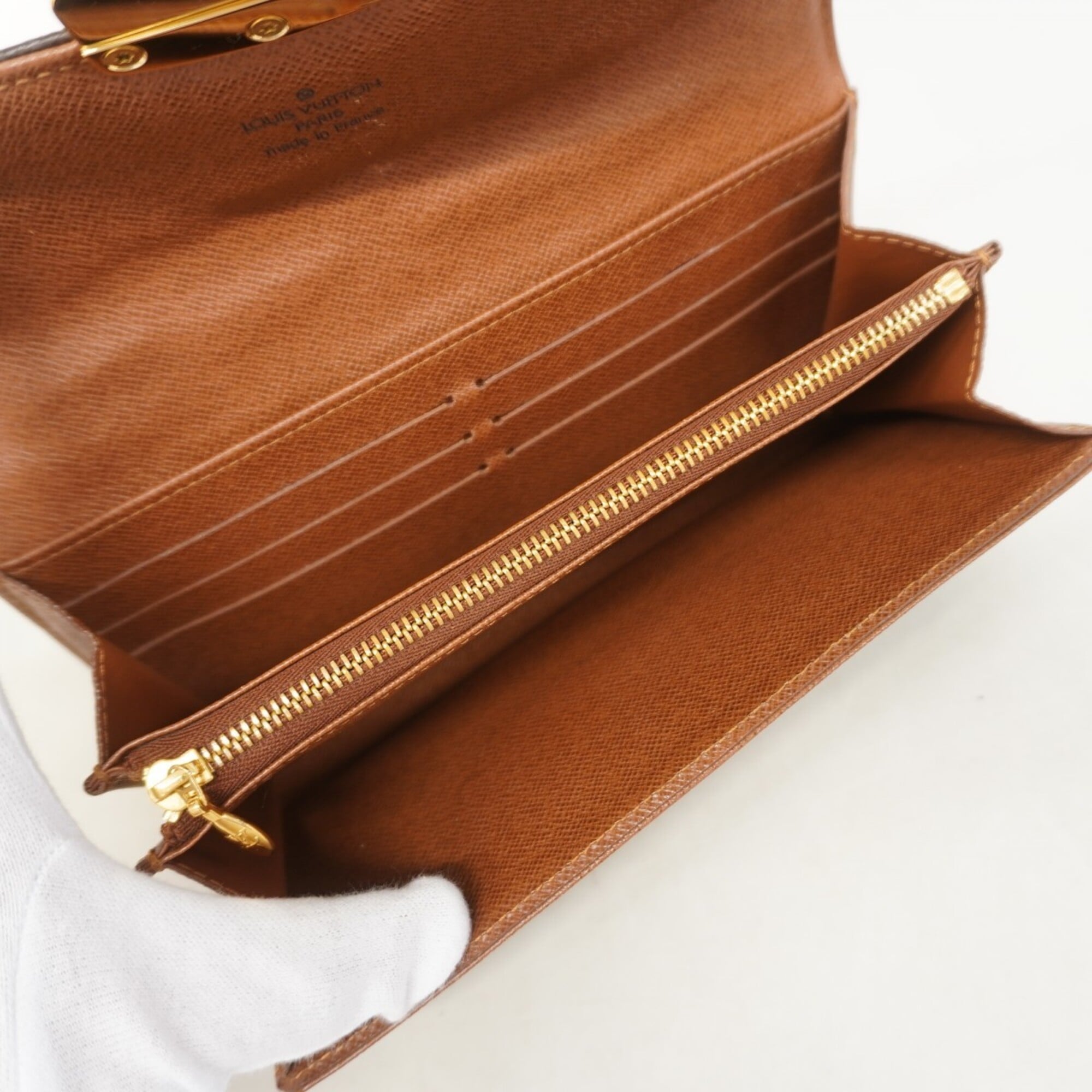 Louis Vuitton Brown Long Wallet (Bi-Fold) (Pre-Owned)