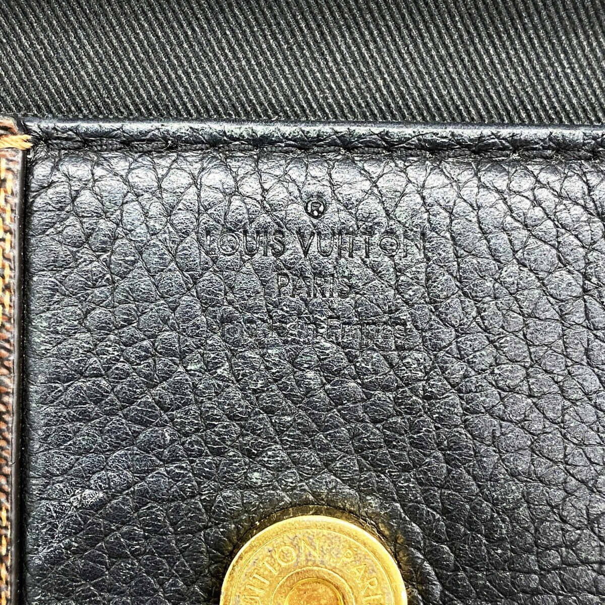 Louis Vuitton Ebene Noir Handbag (Pre-Owned)