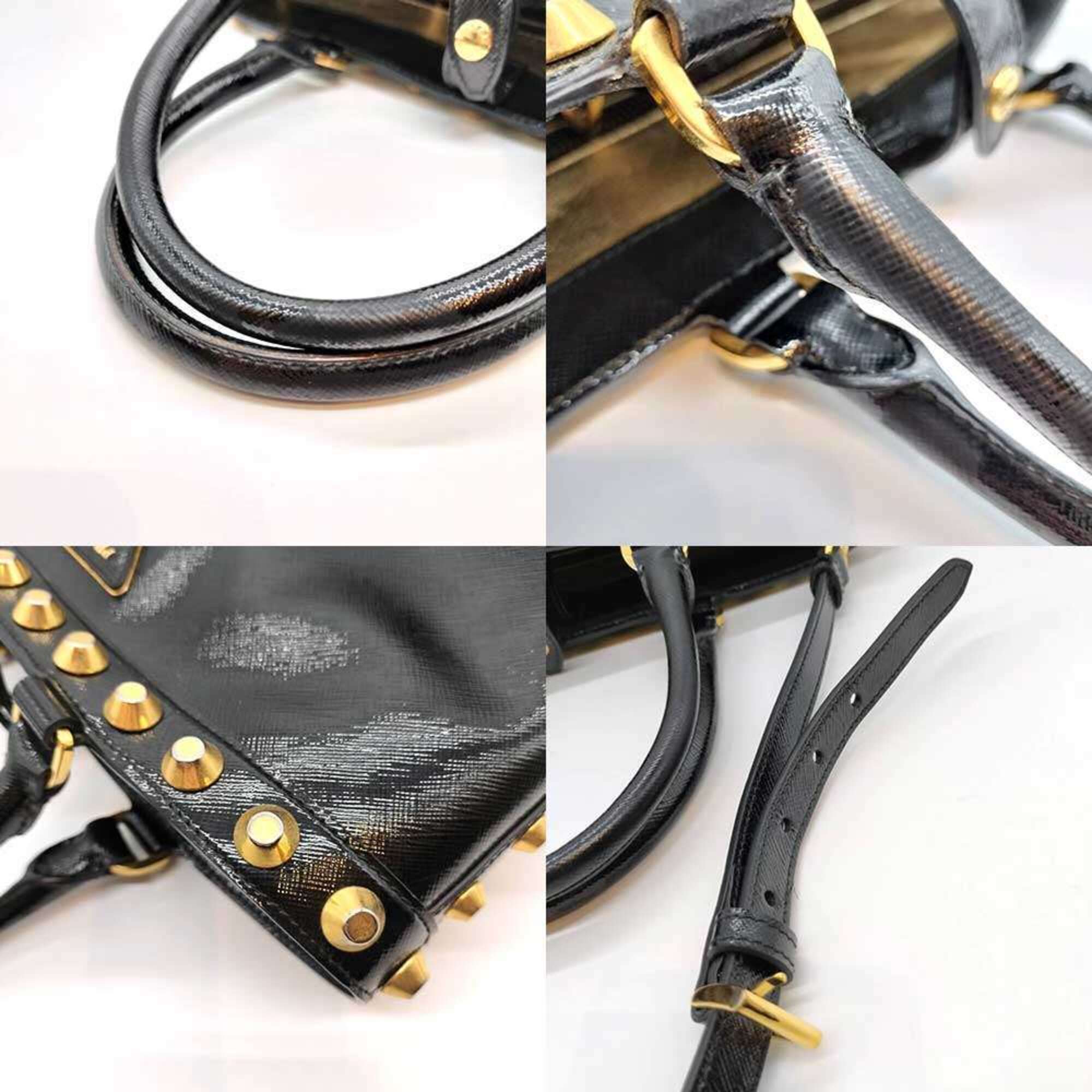 Prada Black Saffiano Handbag Tote Bag (Pre-Owned)