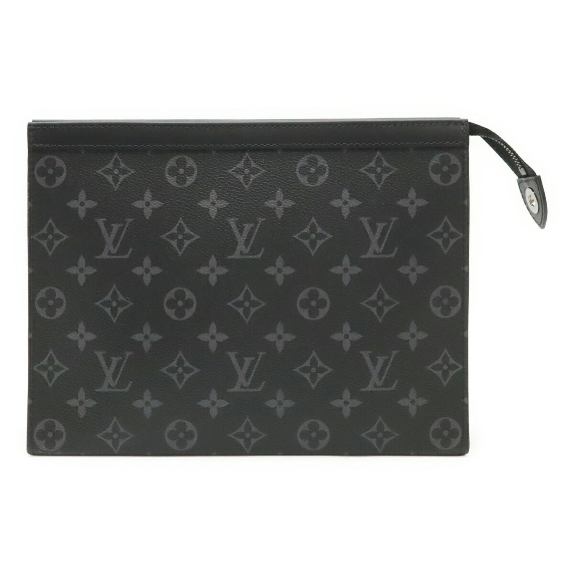 Louis Vuitton Monogram Eclipse Black Gray Monogram Eclipse Clutch Bag Pochette (Pre-Owned)
