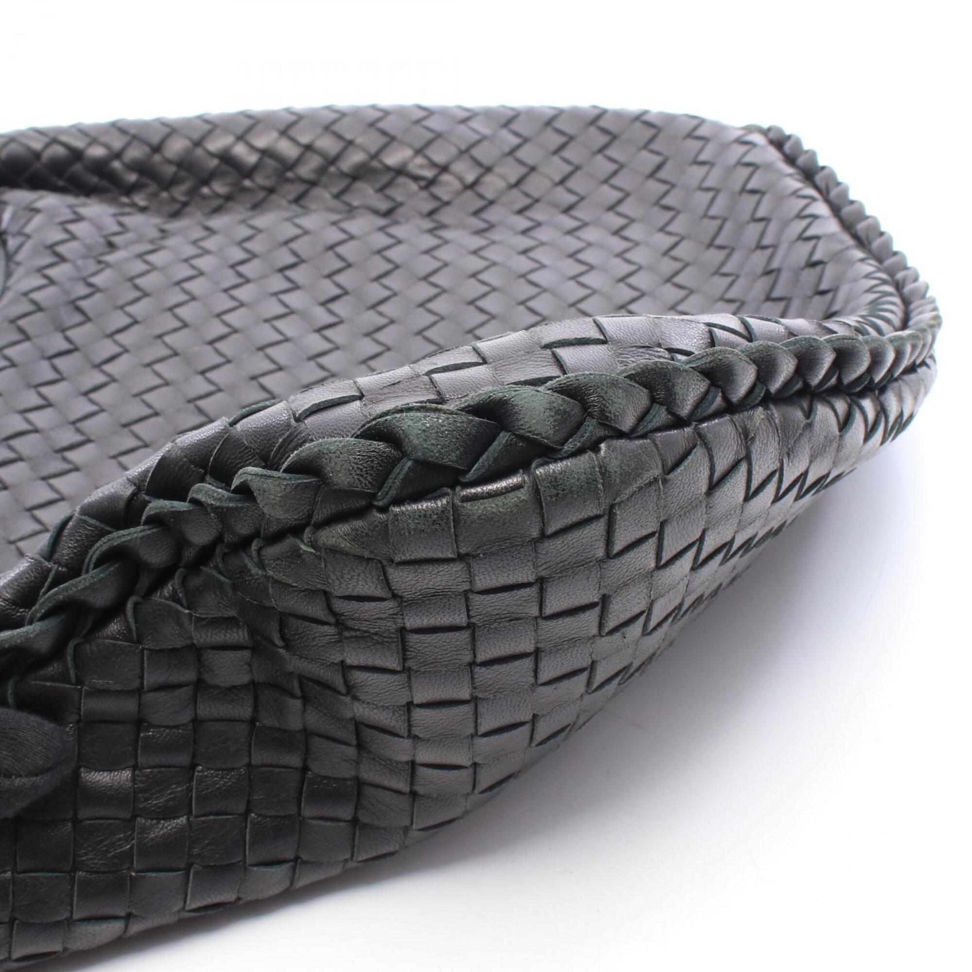 Bottega Veneta Black Intrecciato Handbag Shoulder Bag (Pre-Owned)