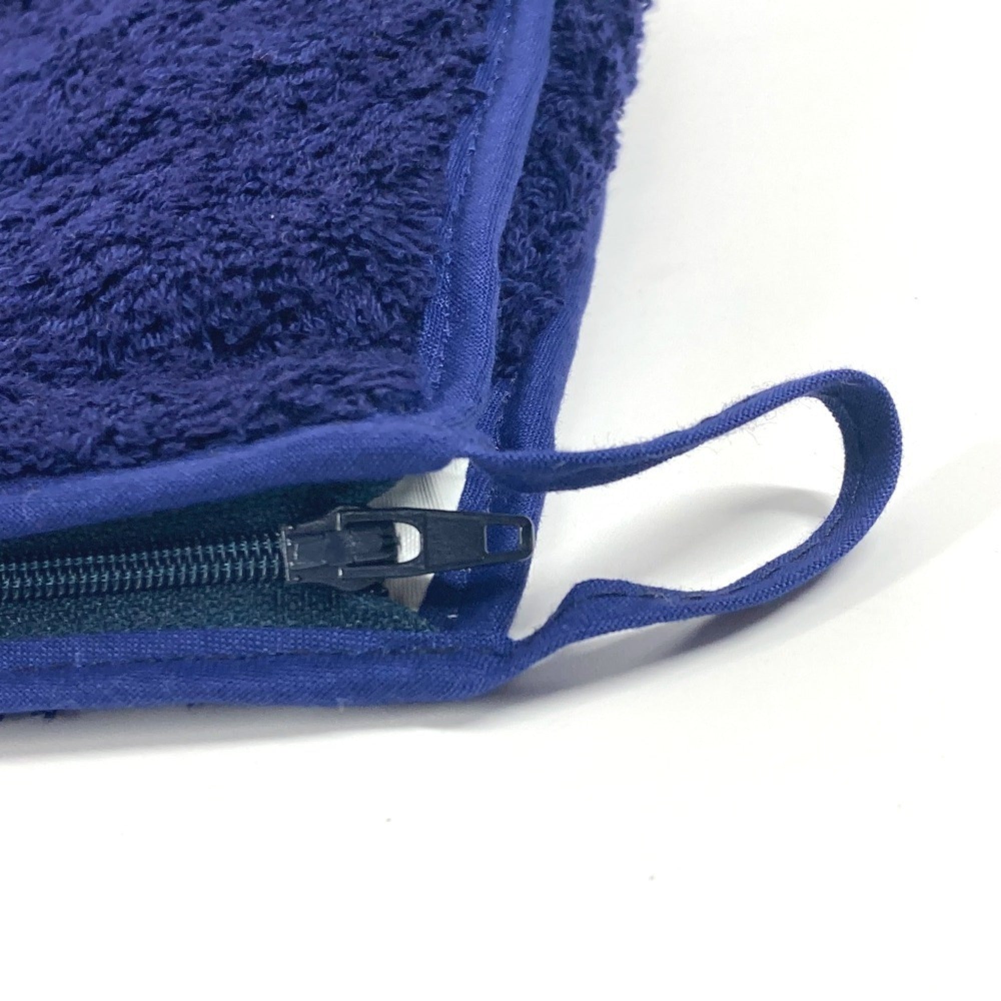 Hermes Navy Pile Fabric Clutch Bag Pouch (Pre-Owned)