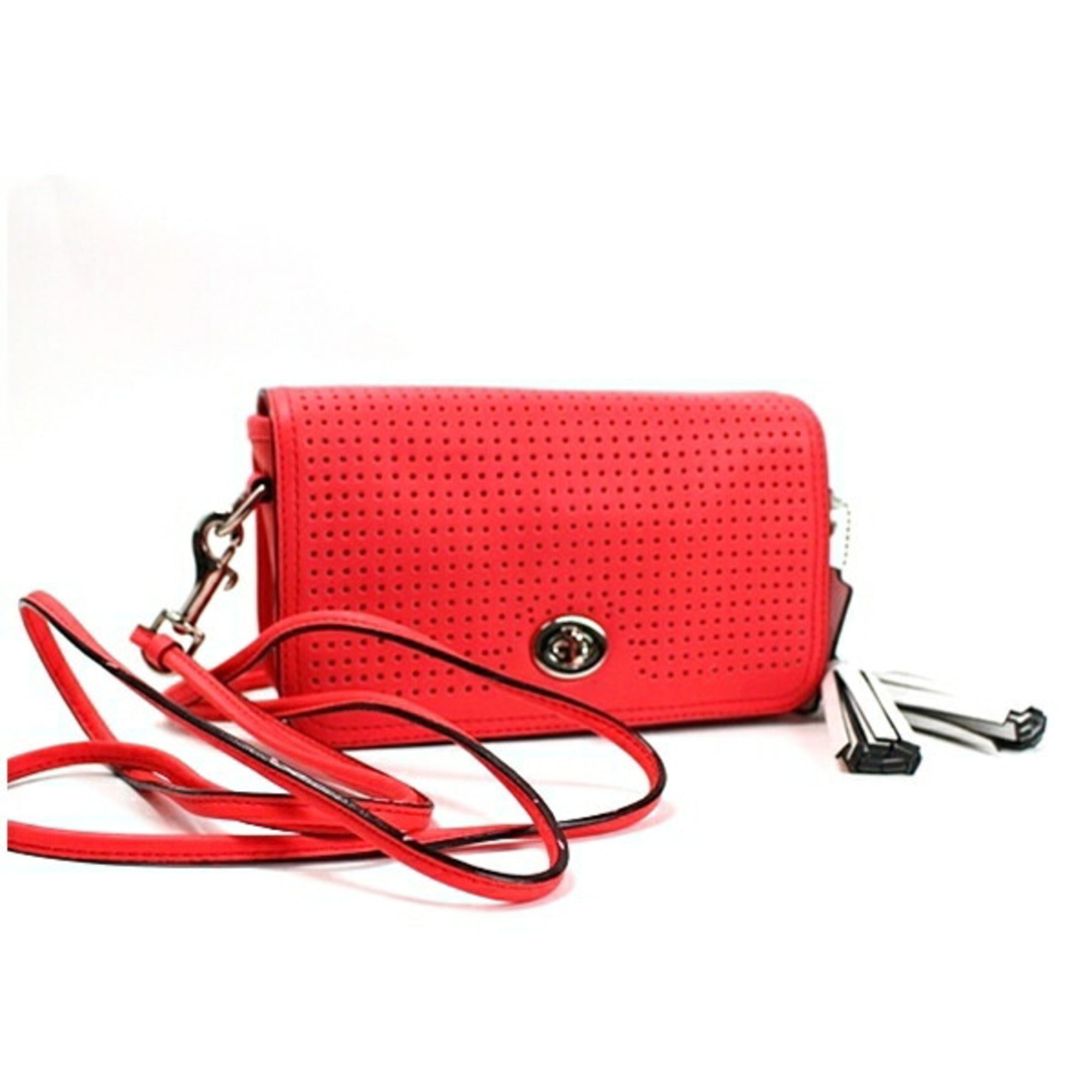 Coach Legacy Beige Pink Leather Shoulder Bag (Pre-Owned)