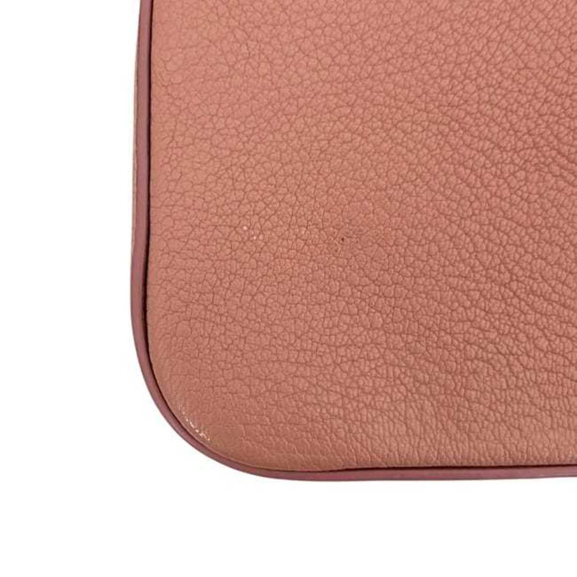 Miu Miu Pink Leather Clutch Bag Handbag (Pre-Owned)