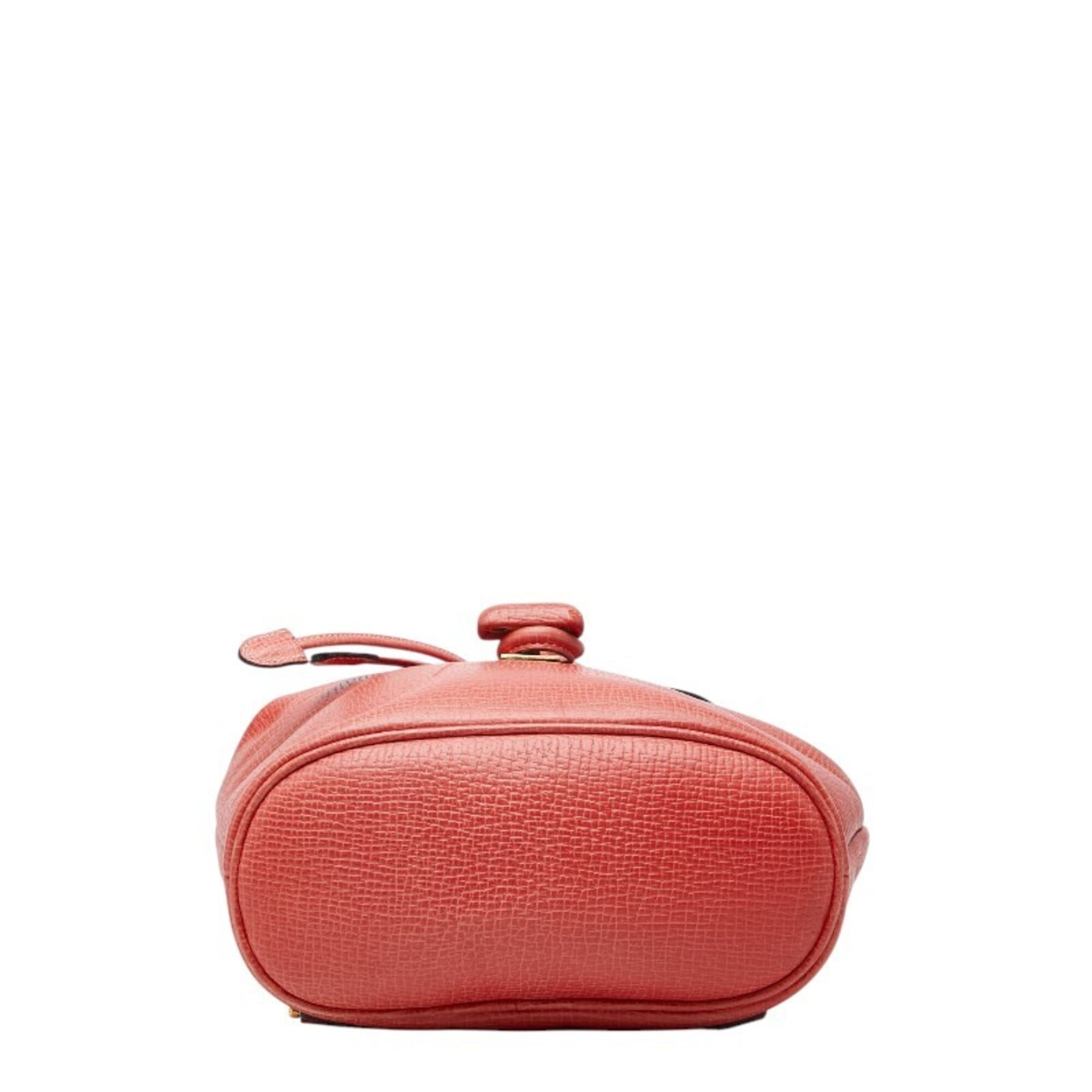 Loewe Red Color Leather Backpack (Pre-Owned)