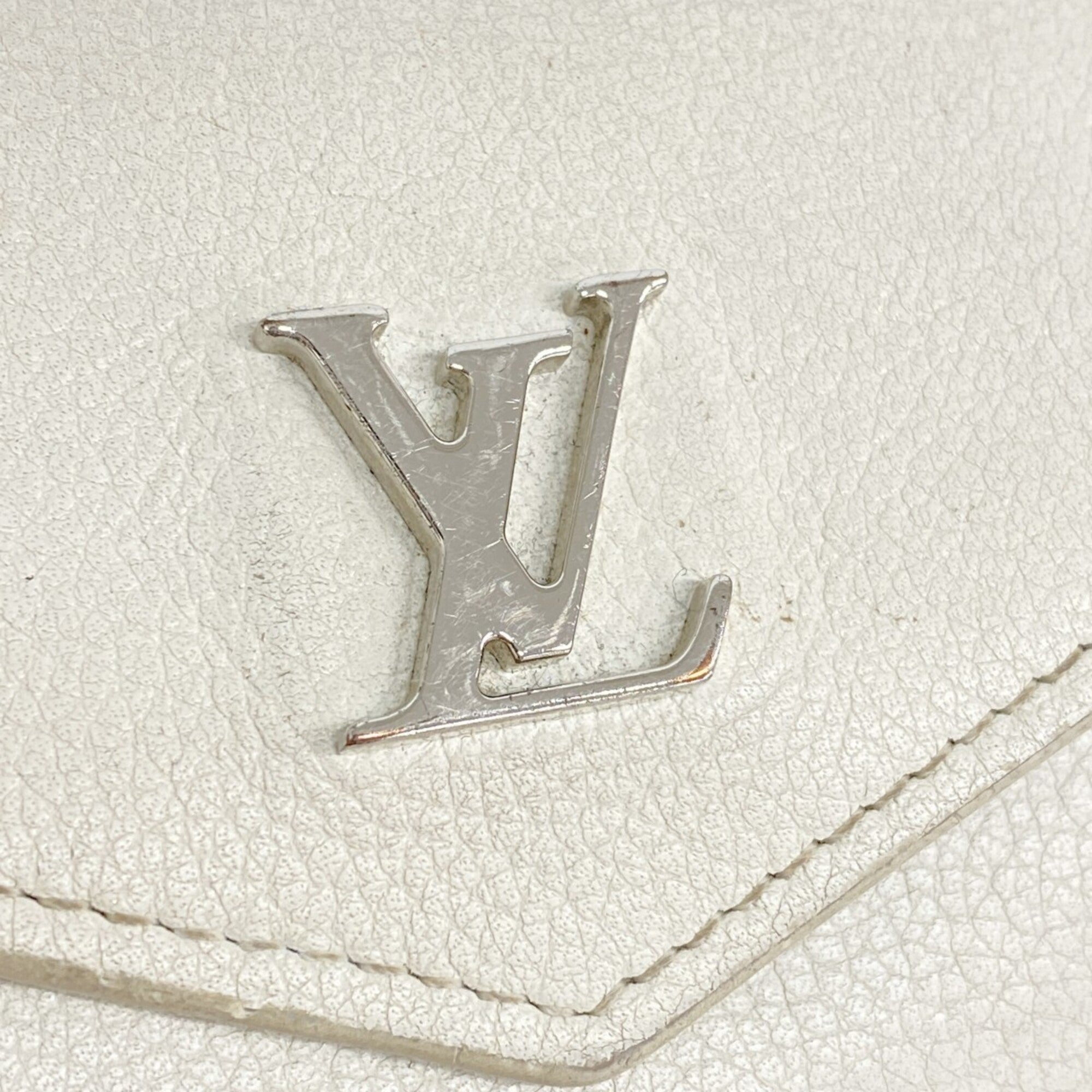 Louis Vuitton White Wallet (Tri-Fold) (Pre-Owned)