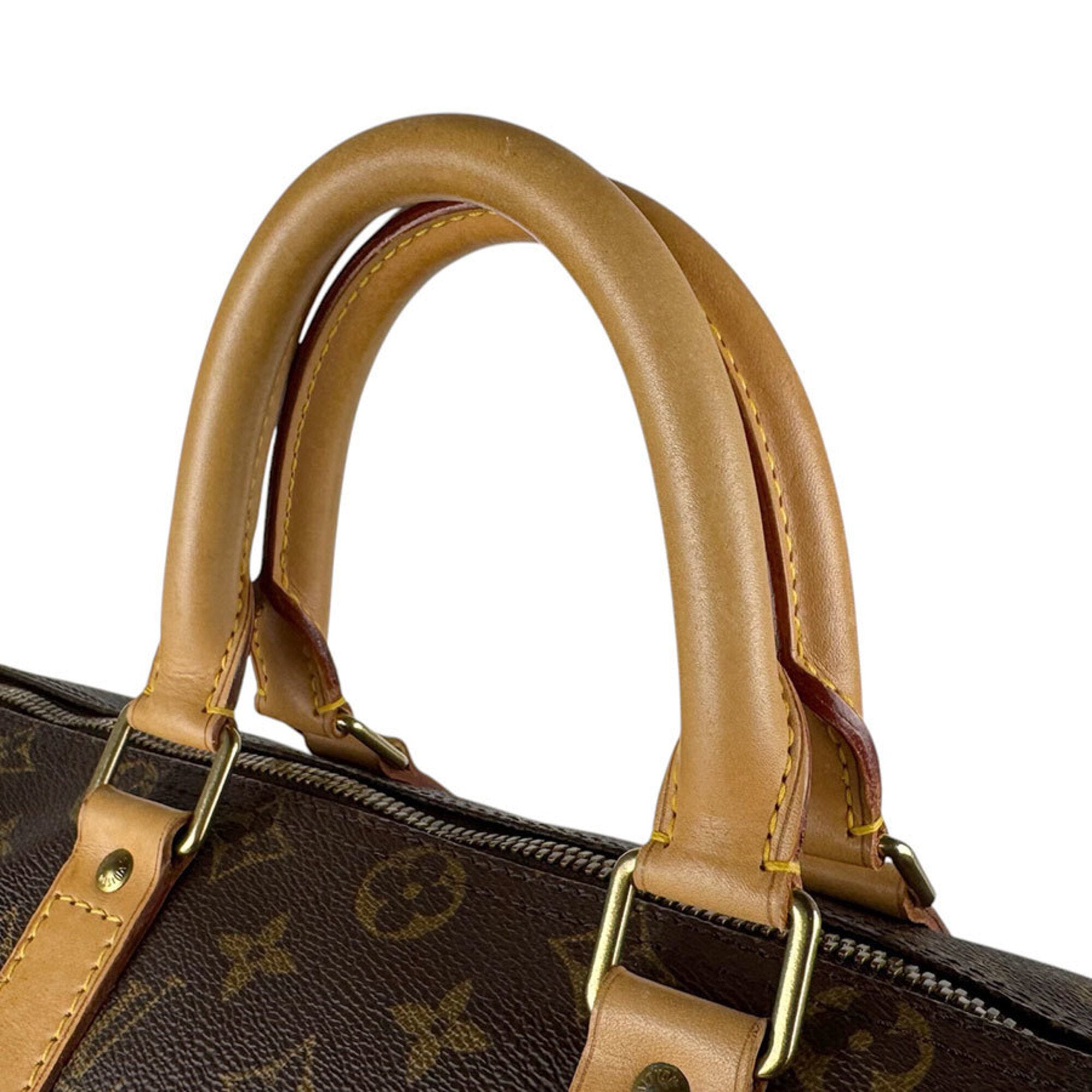 Louis Vuitton Brown Monogram Monogram Boston Bag Handbag (Pre-Owned)