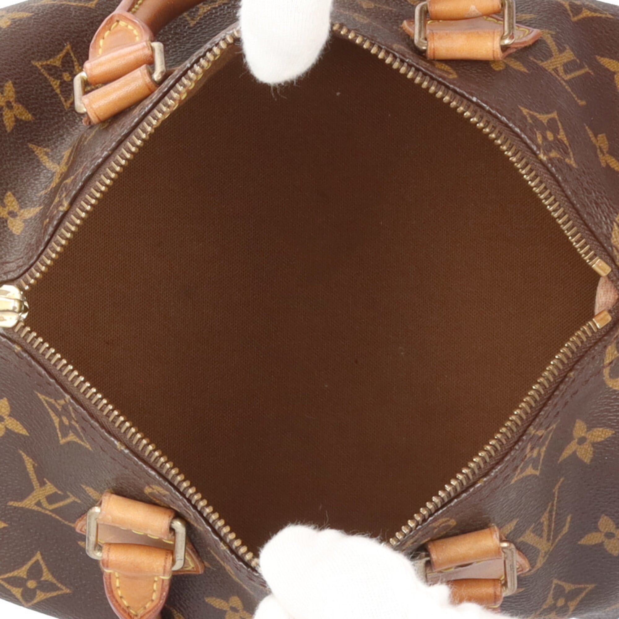 Louis Vuitton Brown Monogram Canvas Handbag (Pre-Owned)