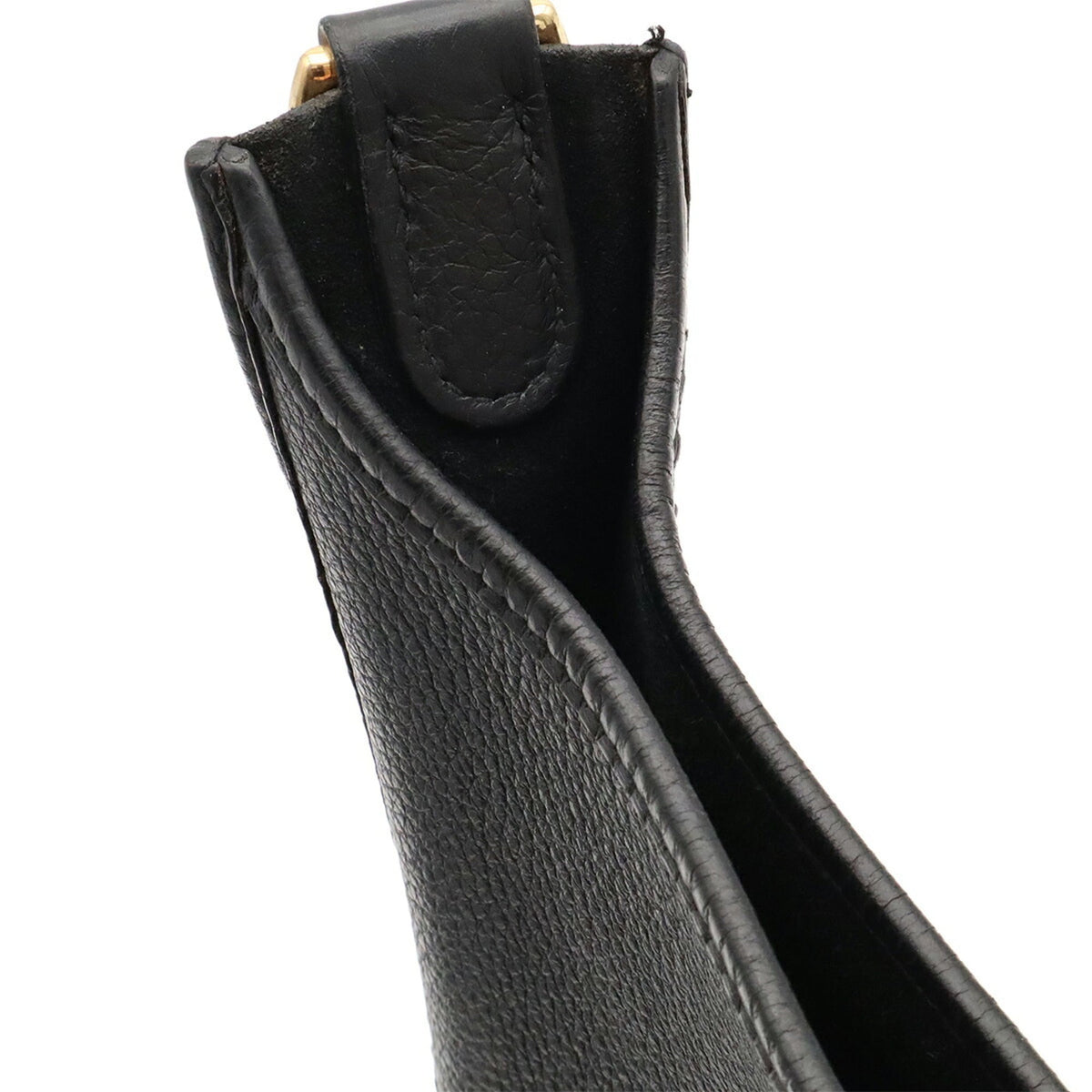 Hermes Black Togo Leather Shoulder Bag (Pre-Owned)