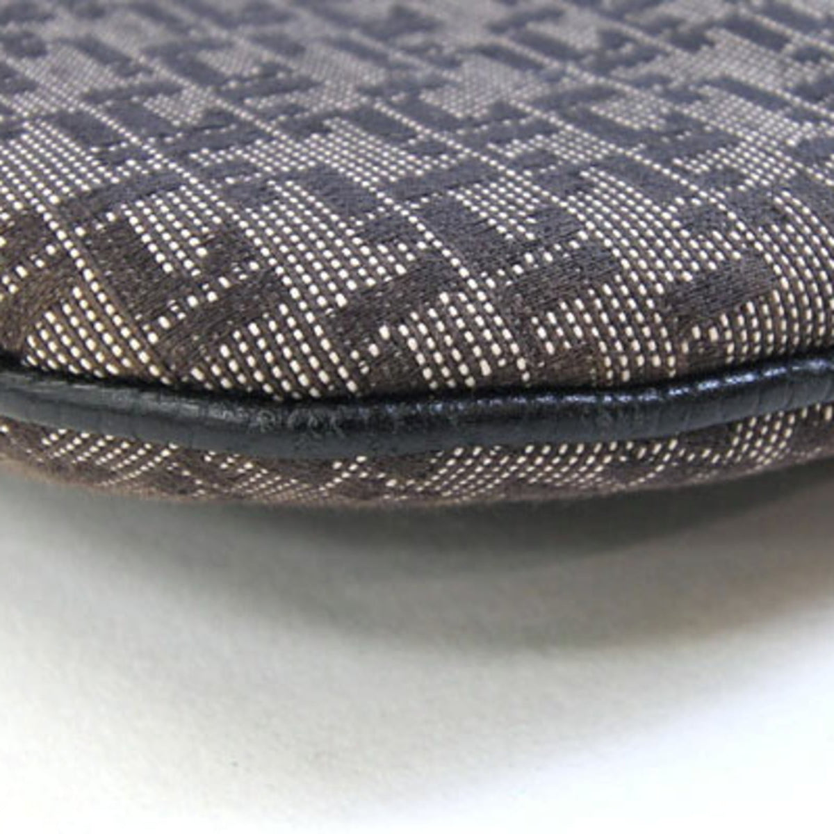 Loewe Black Gray Canvas Leather Handbag Shoulder Bag (Pre-Owned)