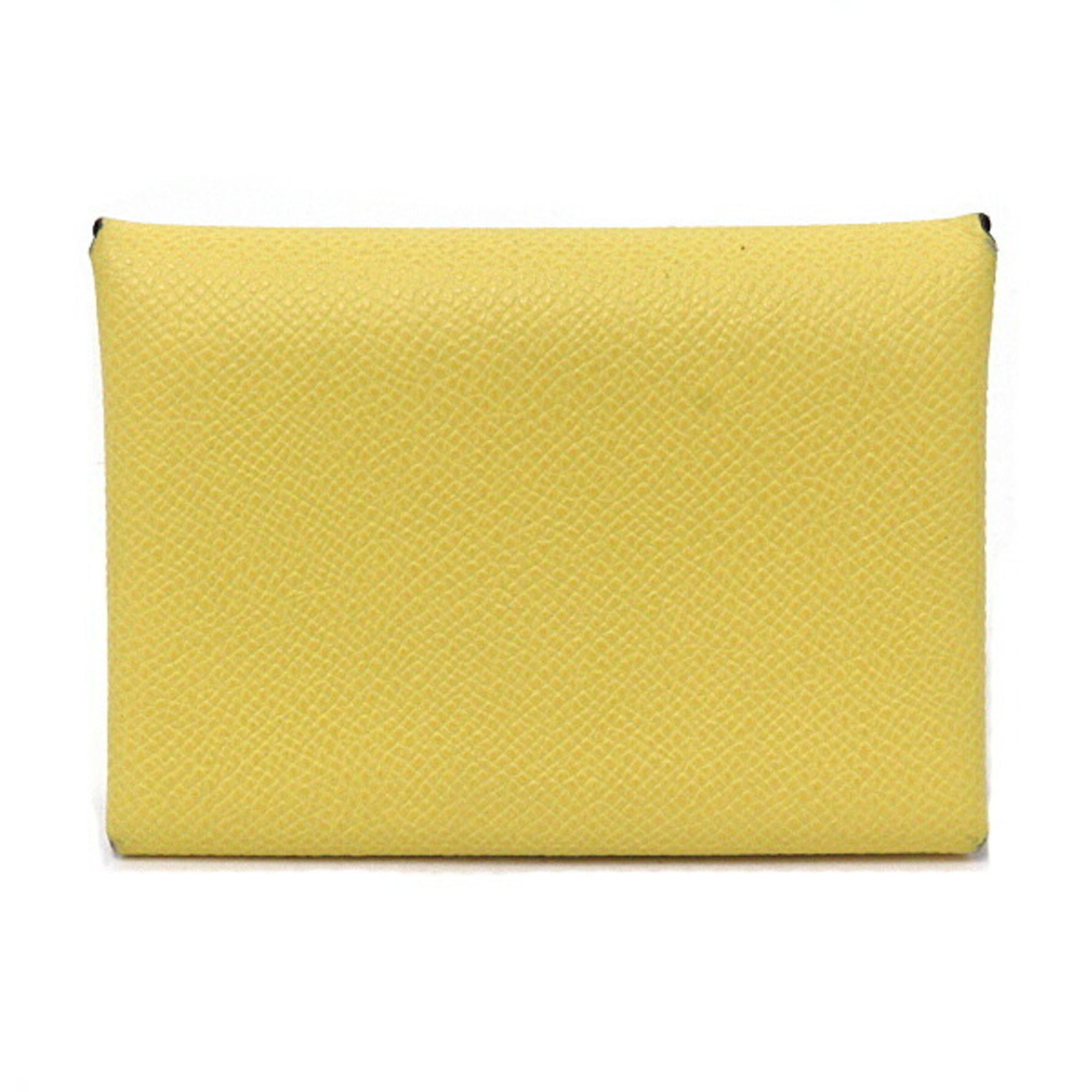 Hermes Jaune Mango Epsom Leather Coin Purse/Coin Case (Pre-Owned)