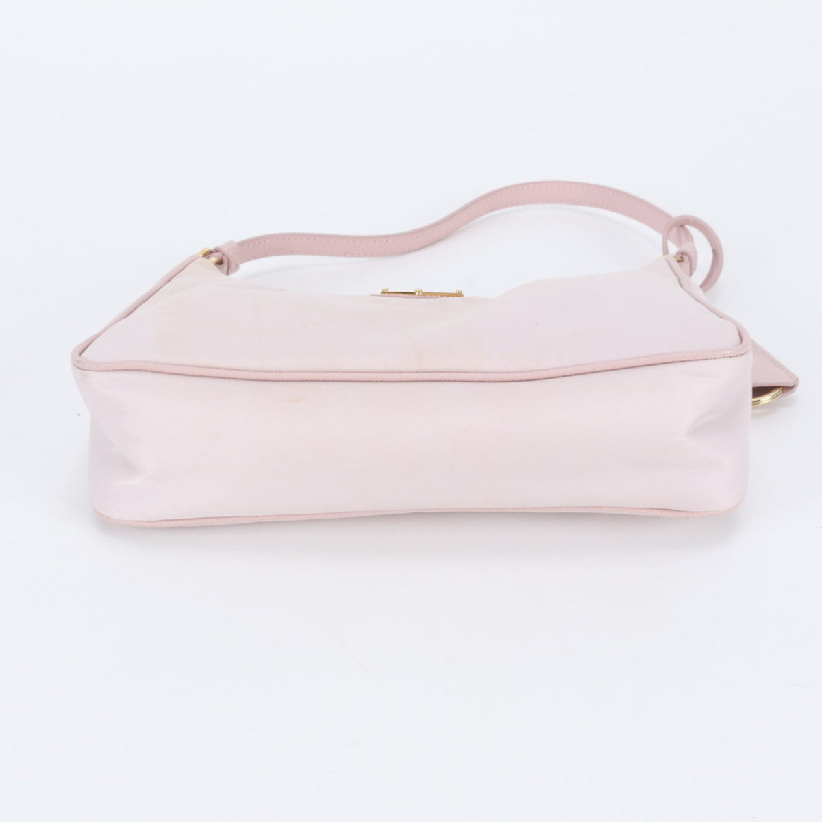 Prada Pink Leather Nylon Handbag Shoulder Bag (Pre-Owned)