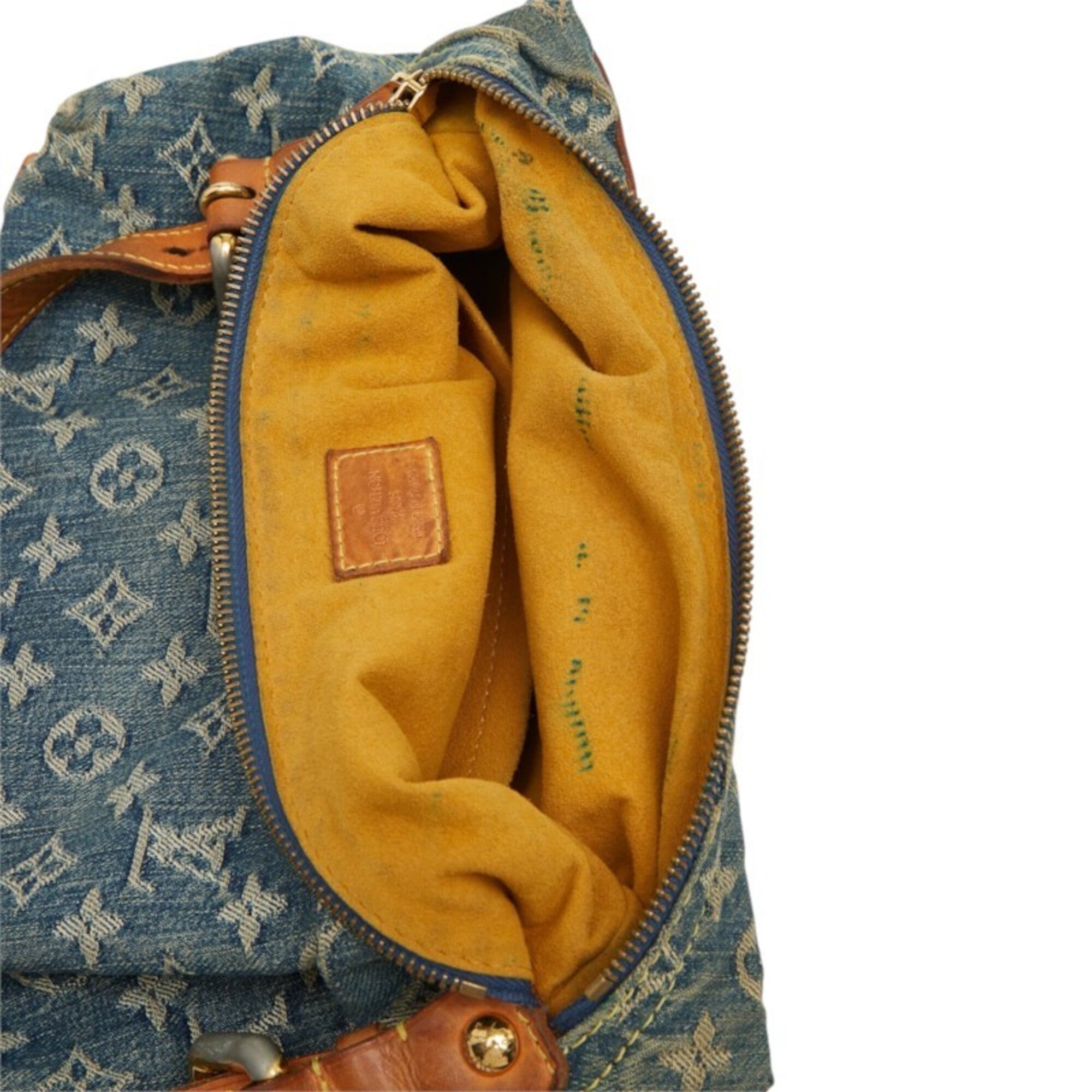 Louis Vuitton Monogram Denim Leather Shoulder Bag (Pre-Owned)