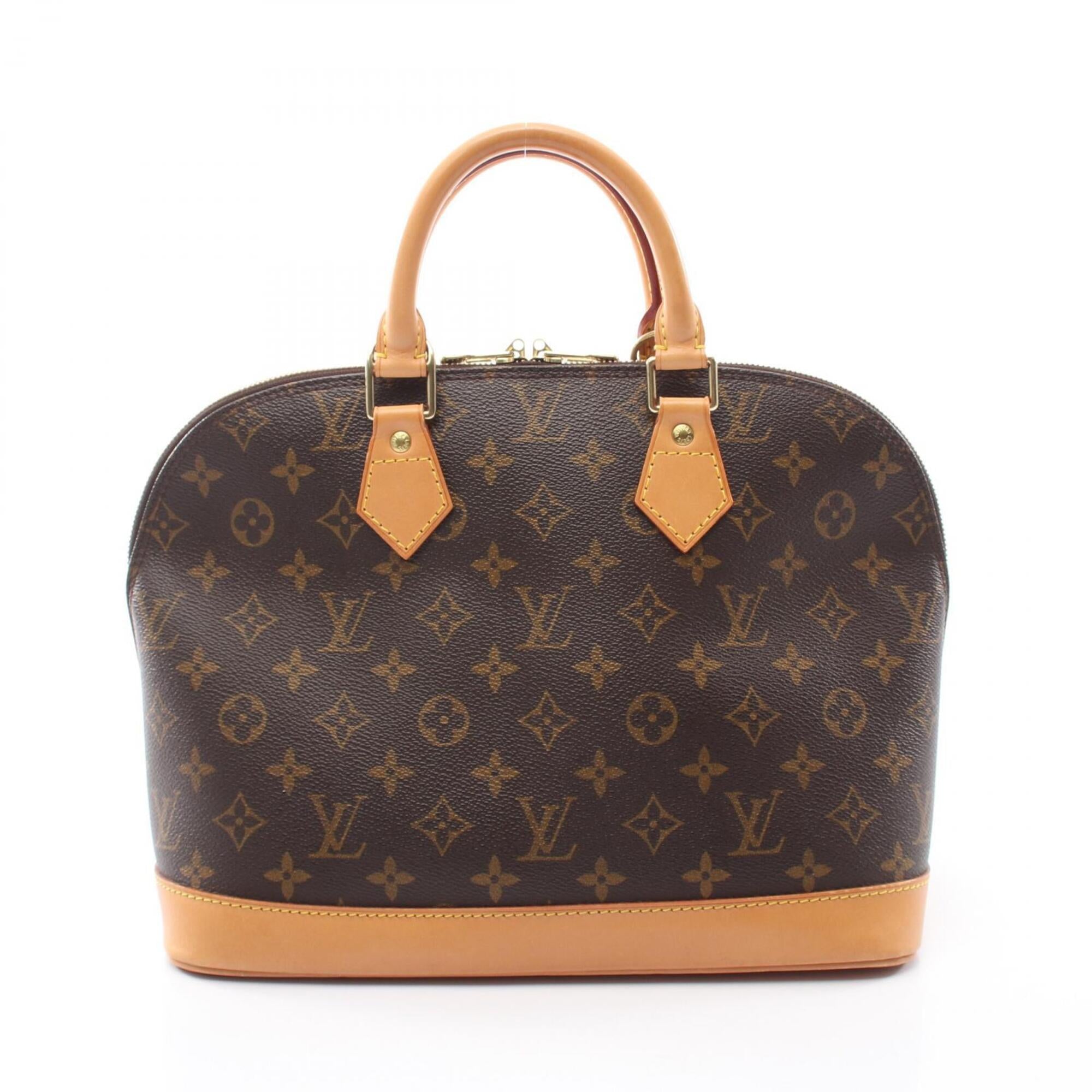 Louis Vuitton Brown Pvc Coated Canvas Leather Handbag (Pre-Owned)
