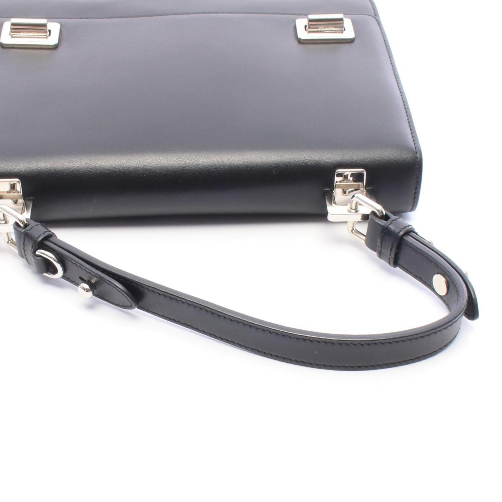 Prada Black Leather Handbag (Pre-Owned)