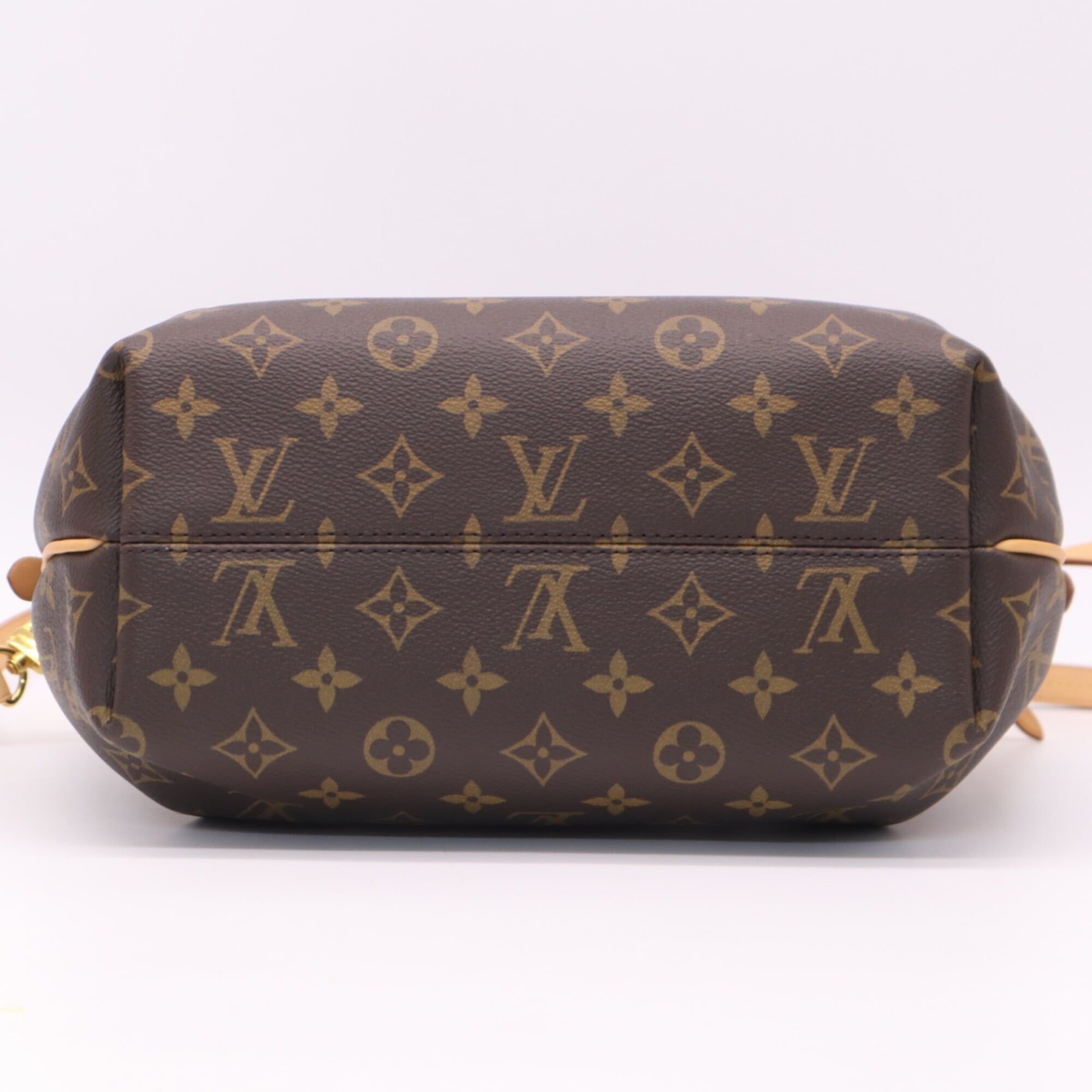 Louis Vuitton Monogram Beige Brown Monogram Monogram Leather Shoulder Bag (Pre-Owned)