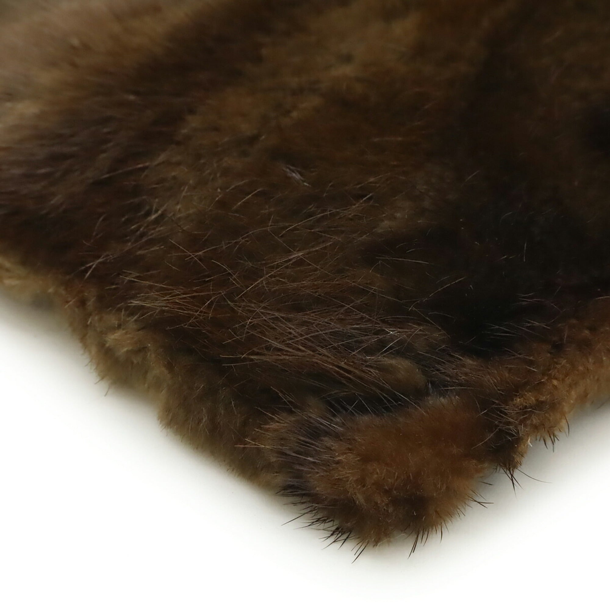 Loewe Black Dark Brown Fur Handbag Tote Bag (Pre-Owned)