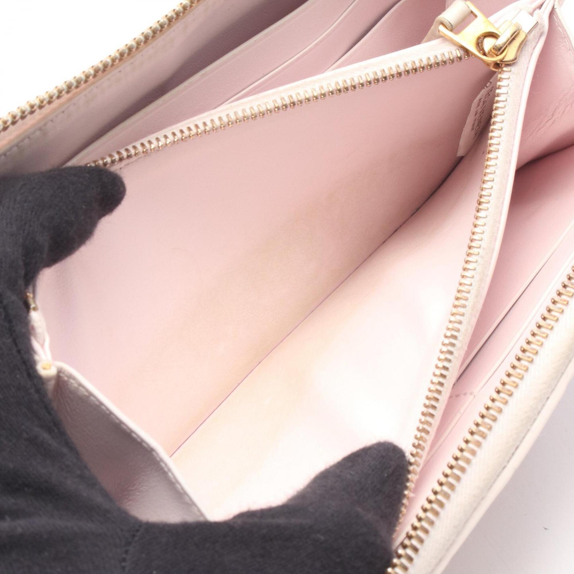 Bottega Veneta Pink Intrecciato Long Wallet (Bi-Fold) (Pre-Owned)