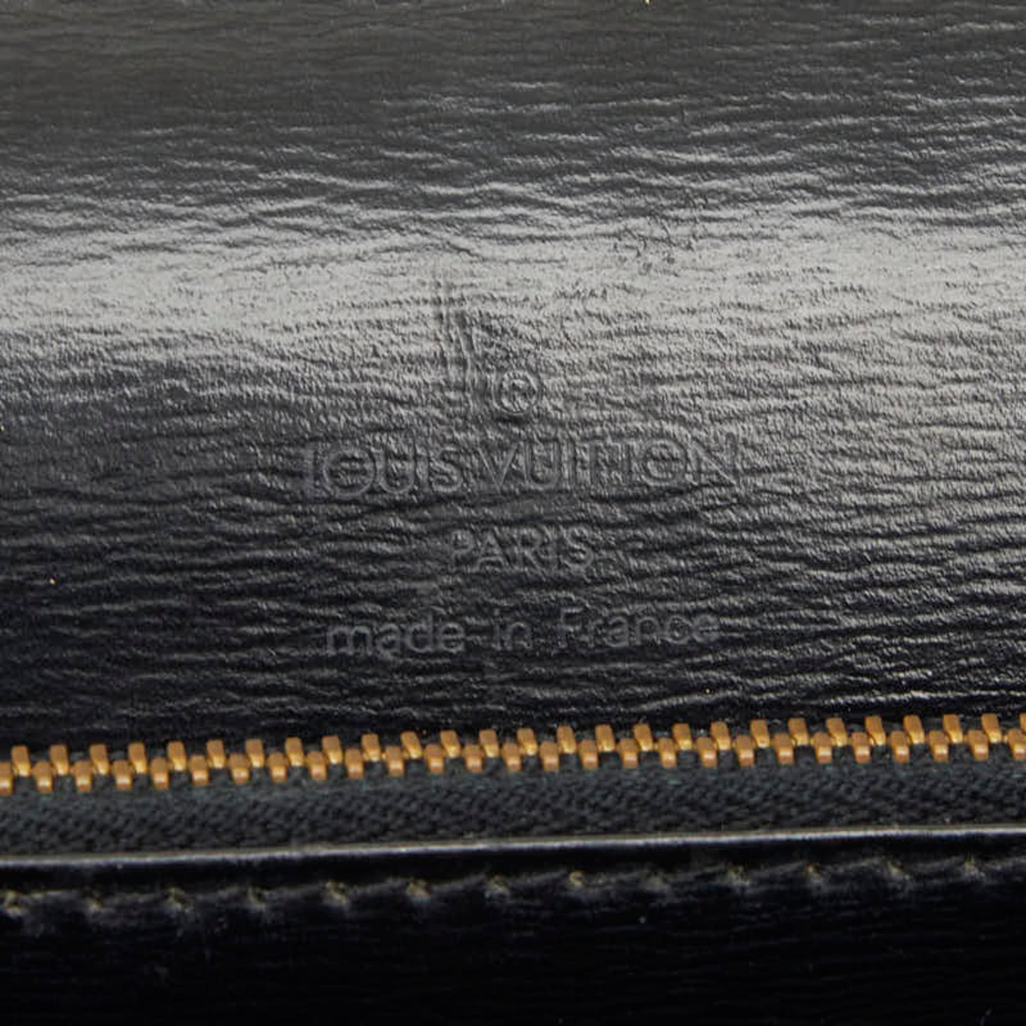 Louis Vuitton Black Noir Cuir Ombre Leather Shoulder Bag (Pre-Owned)