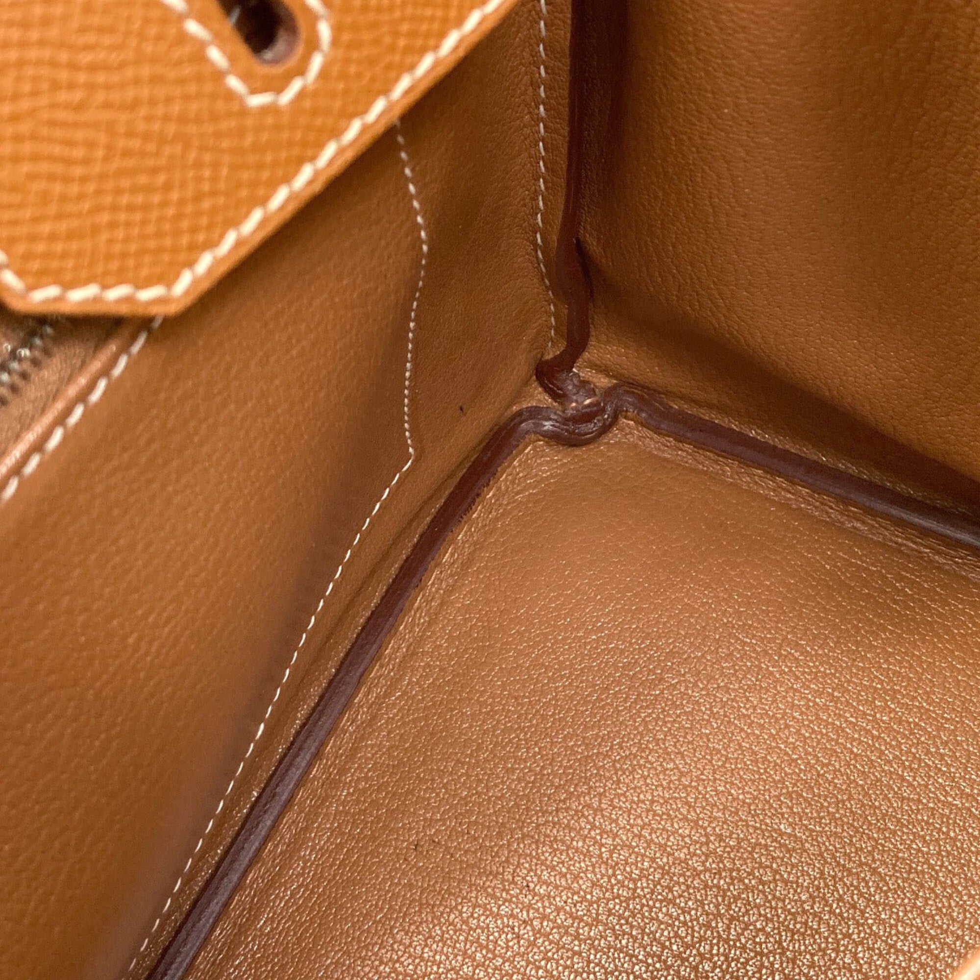 Hermes Gold Epsom Leather Handbag (Pre-Owned)