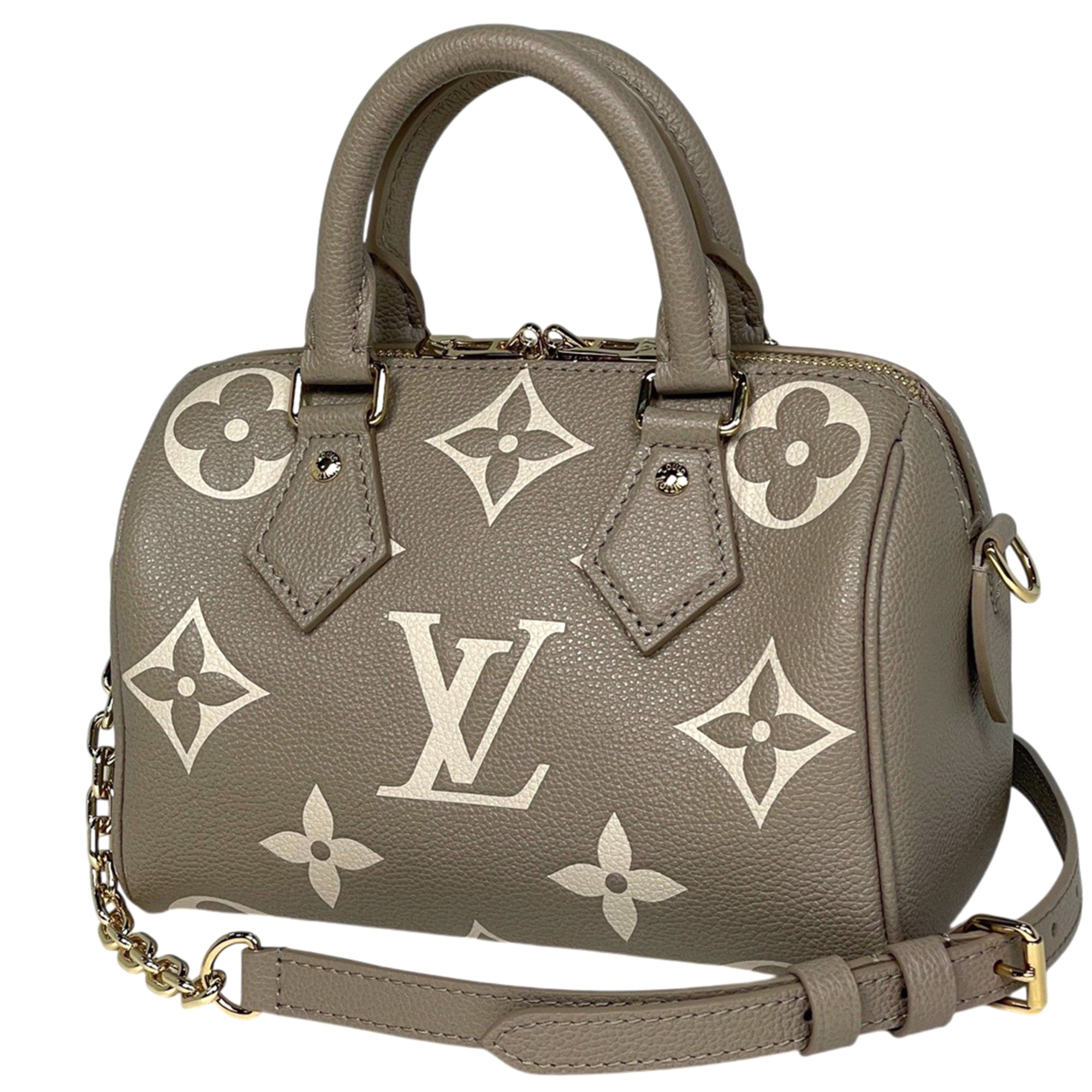 Louis Vuitton Tourterelle Monogram Empreinte Handbag (Pre-Owned)